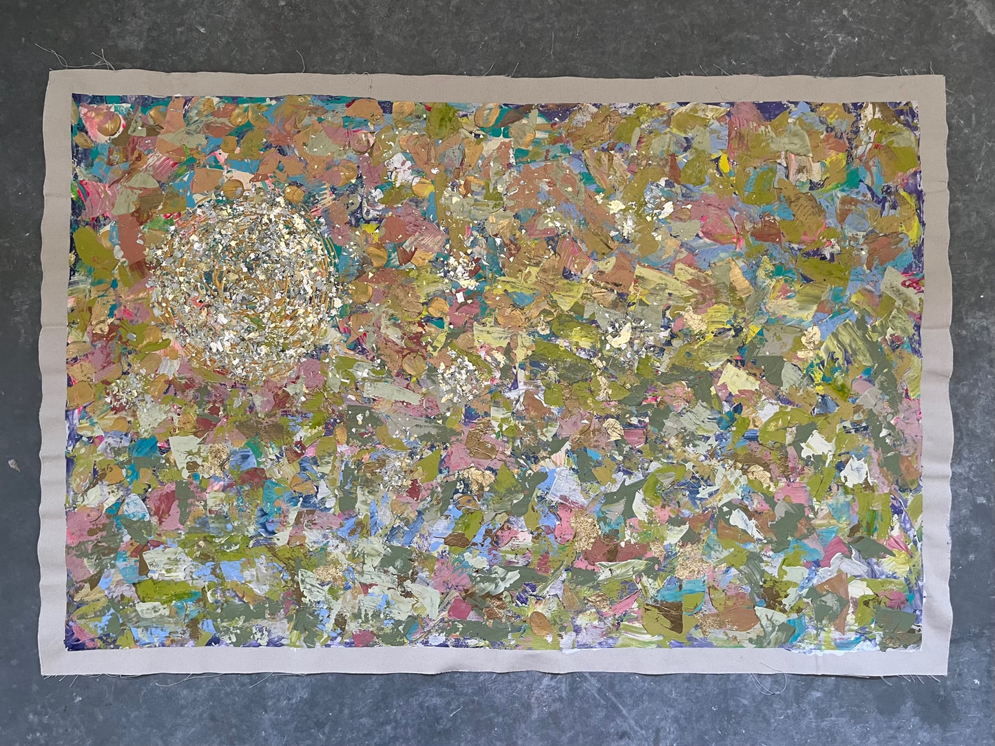 "Vibrational Invitation" Original Artwork on Loose Canvas Cloth