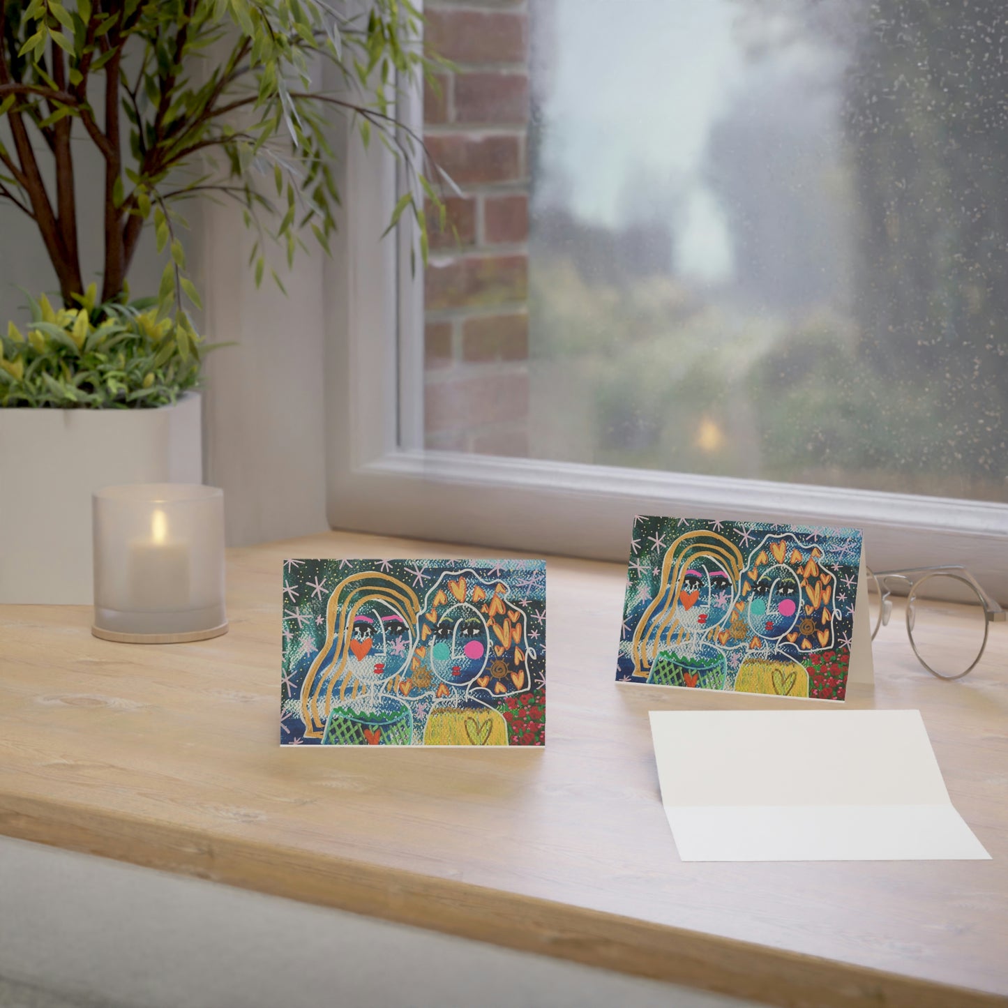 "State of Grace" Girl Talk Art Greeting Cards