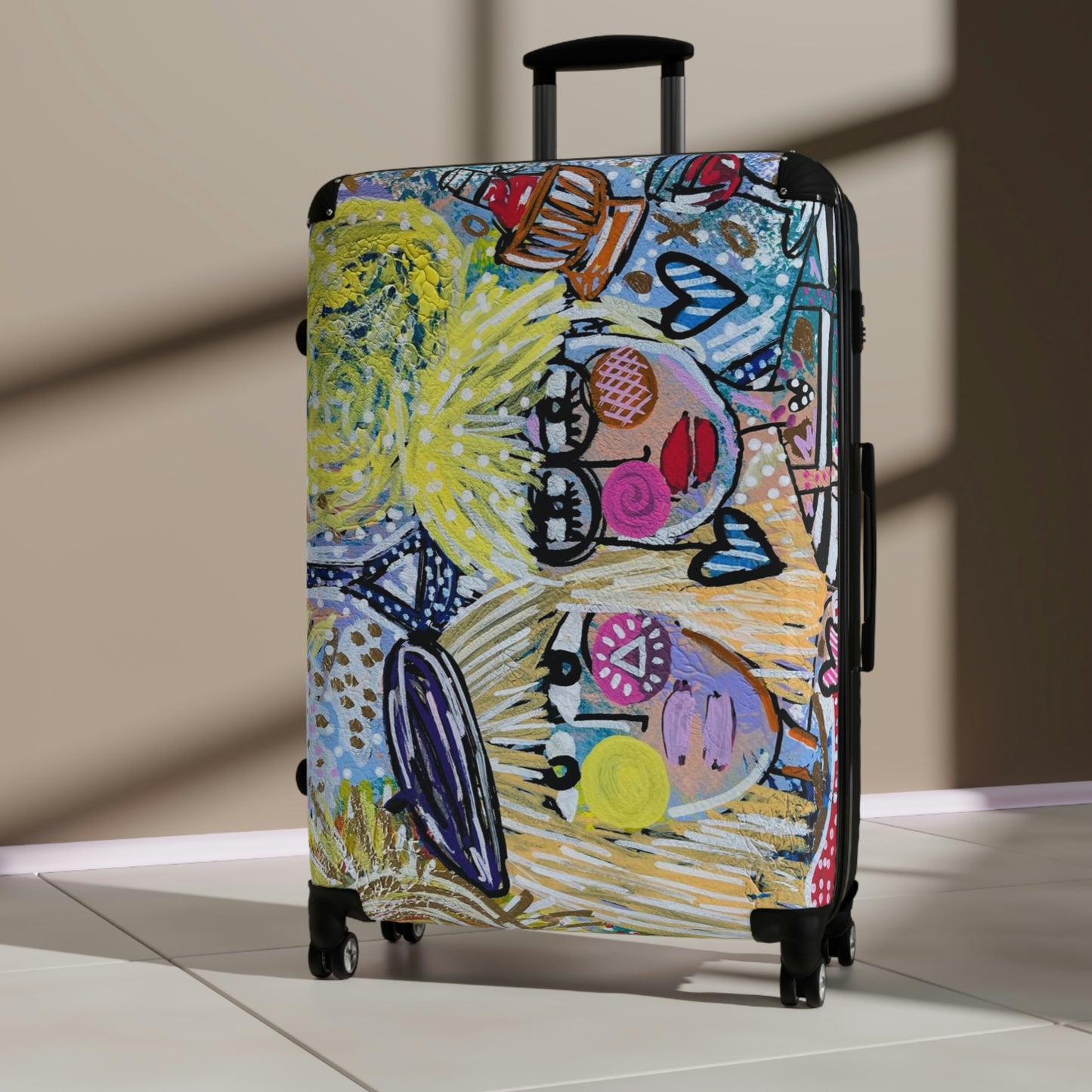 "2 American Girls In Paris" Suitcase