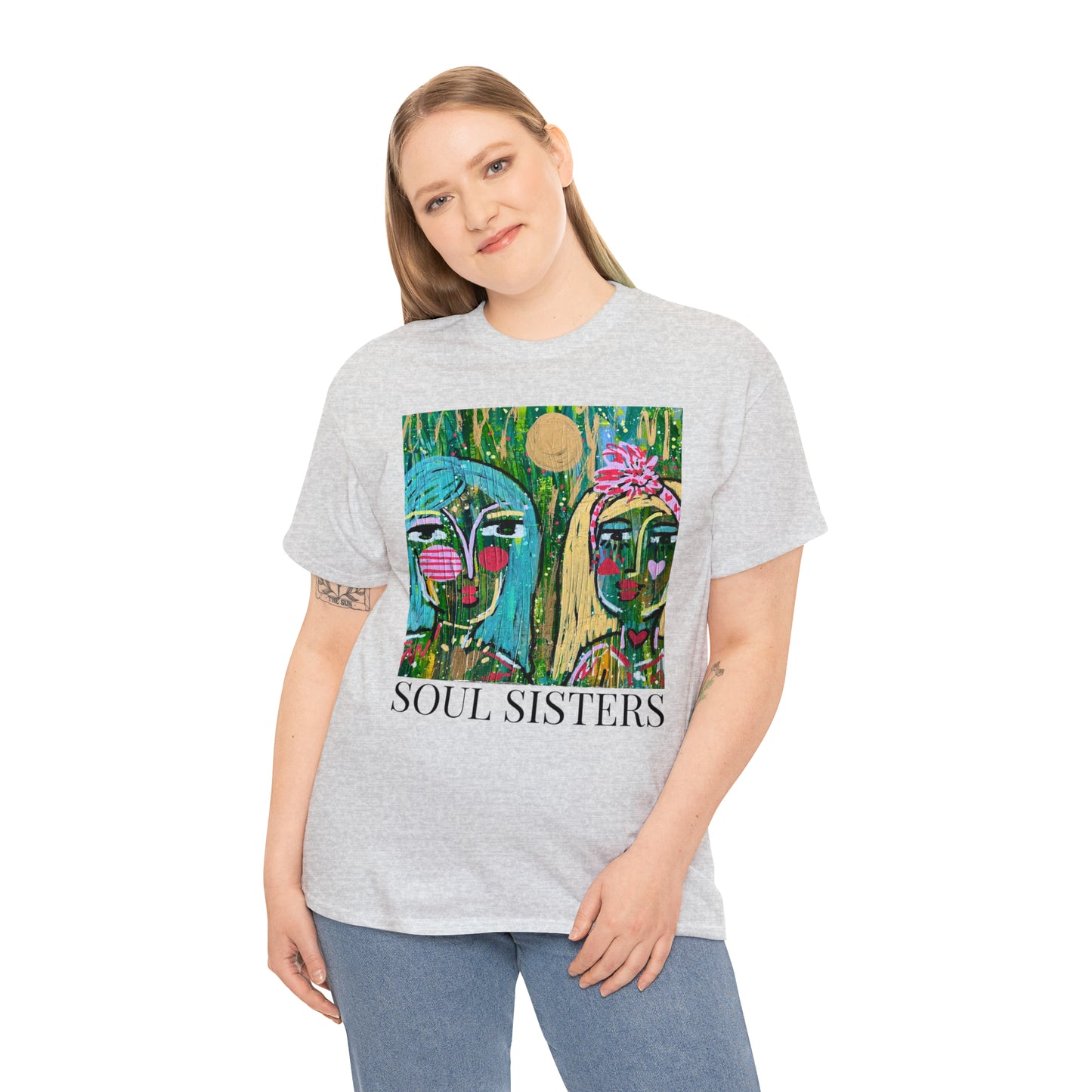"Soul Sisters" Girl Talk Art Series Unisex Heavy Cotton Tee