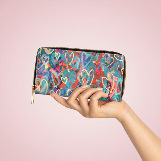 Grateful Heart Art Zipper Wallet