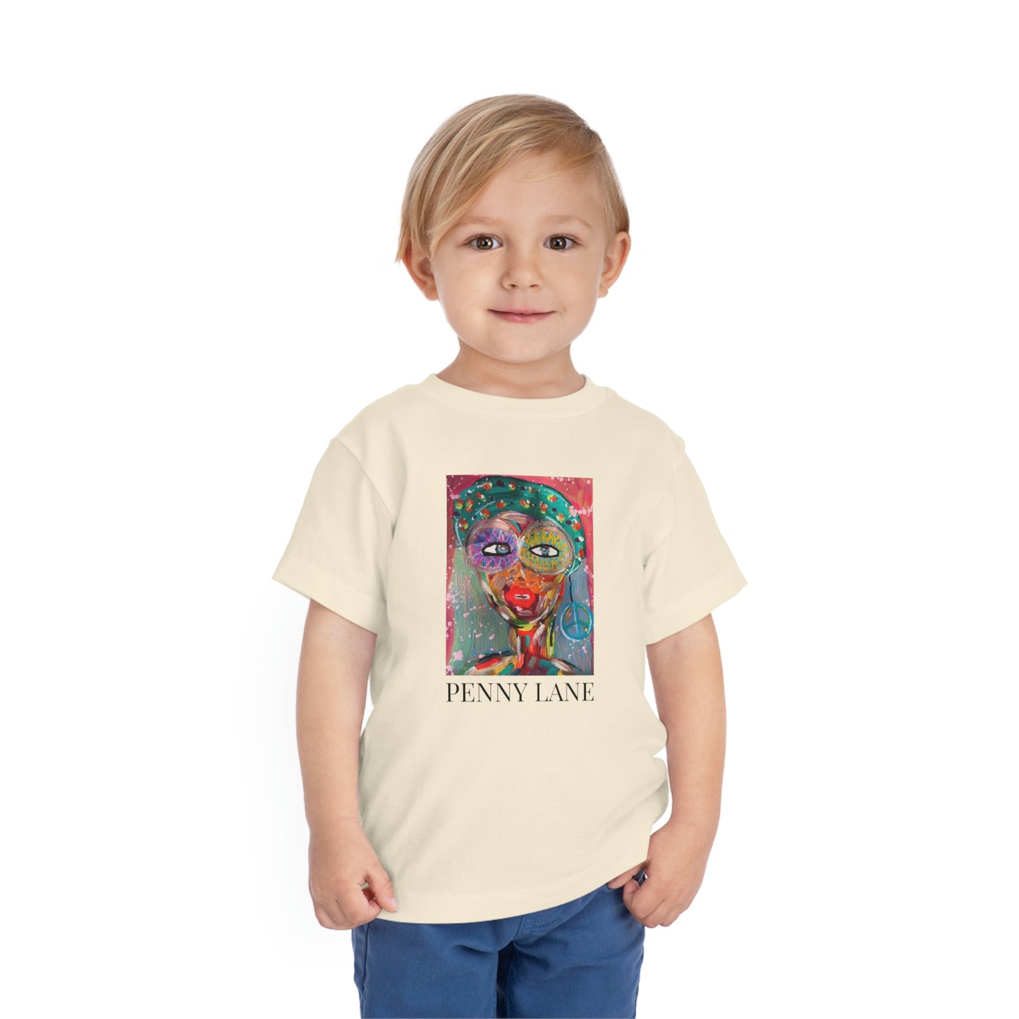 "Penny Lane" Girl Talk Art Toddler Short Sleeve Tee