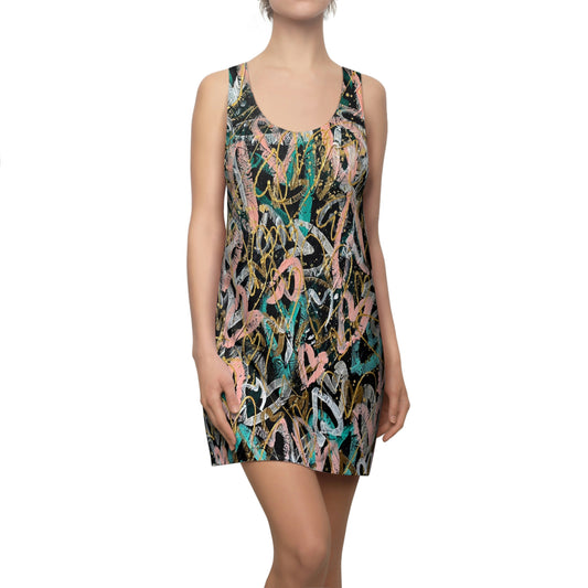 "Only Love is Real" Grateful Heart Art Women's Racerback Dress