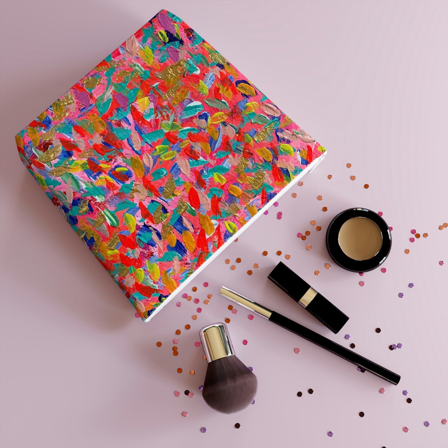 "It's All Jazz" Original Art Work Cotton Cosmetic Bag