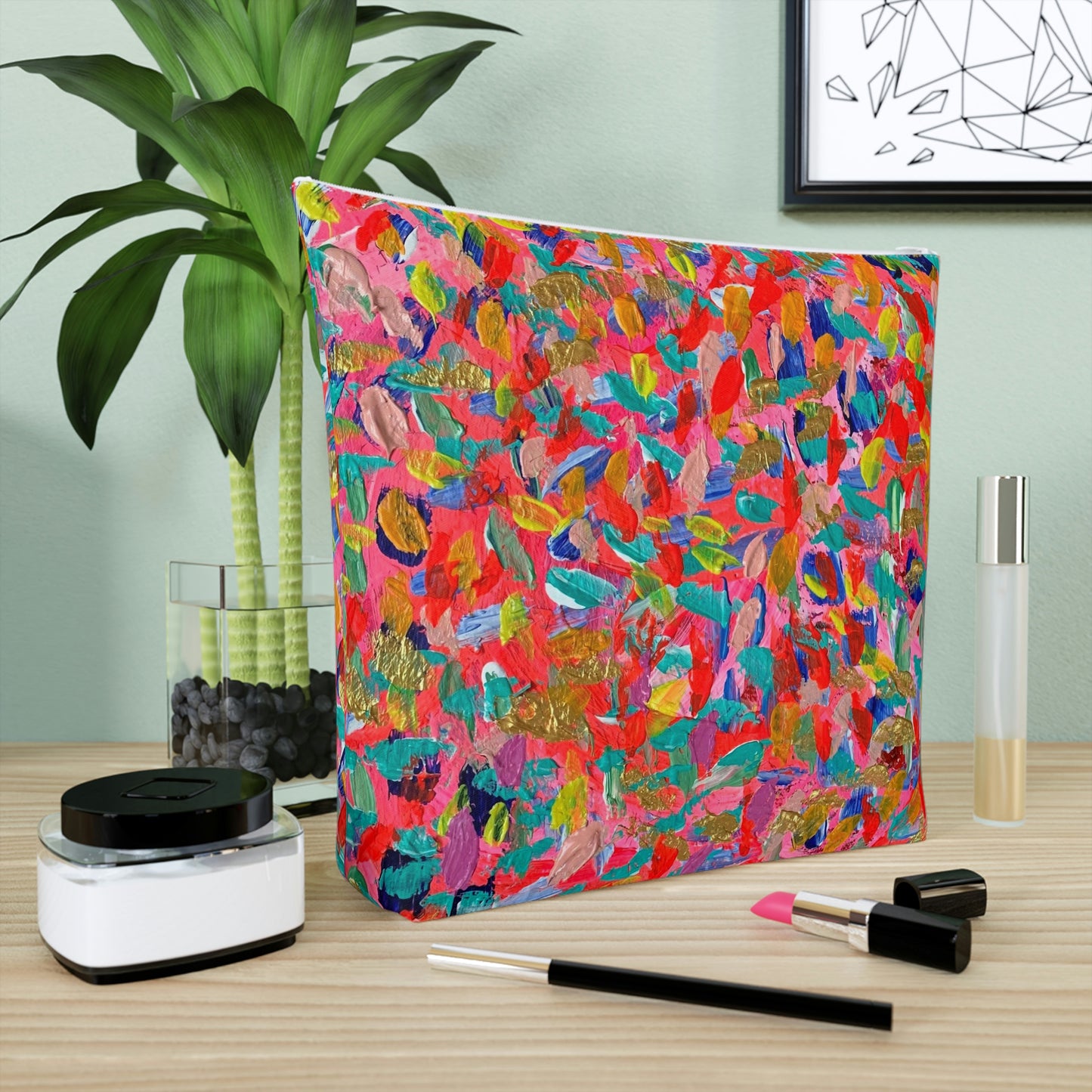 "It's All Jazz" Original Art Work Cotton Cosmetic Bag