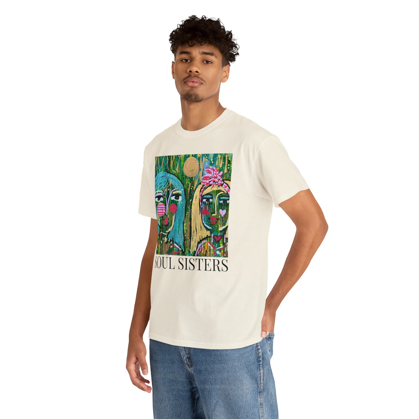 "Soul Sisters" Girl Talk Art Series Unisex Heavy Cotton Tee