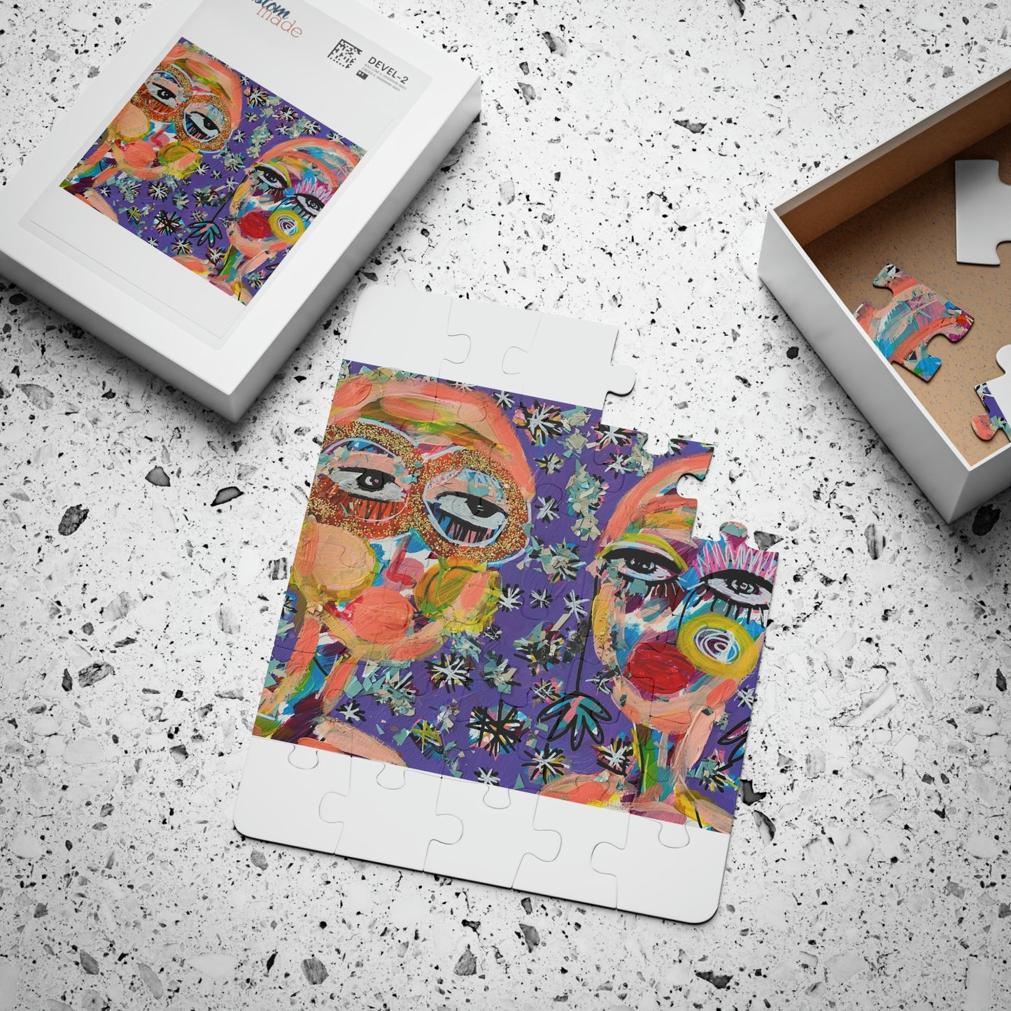 "Starry Nights With Friends" Girl Talk Art Series Kids' Puzzle, 30-Piece