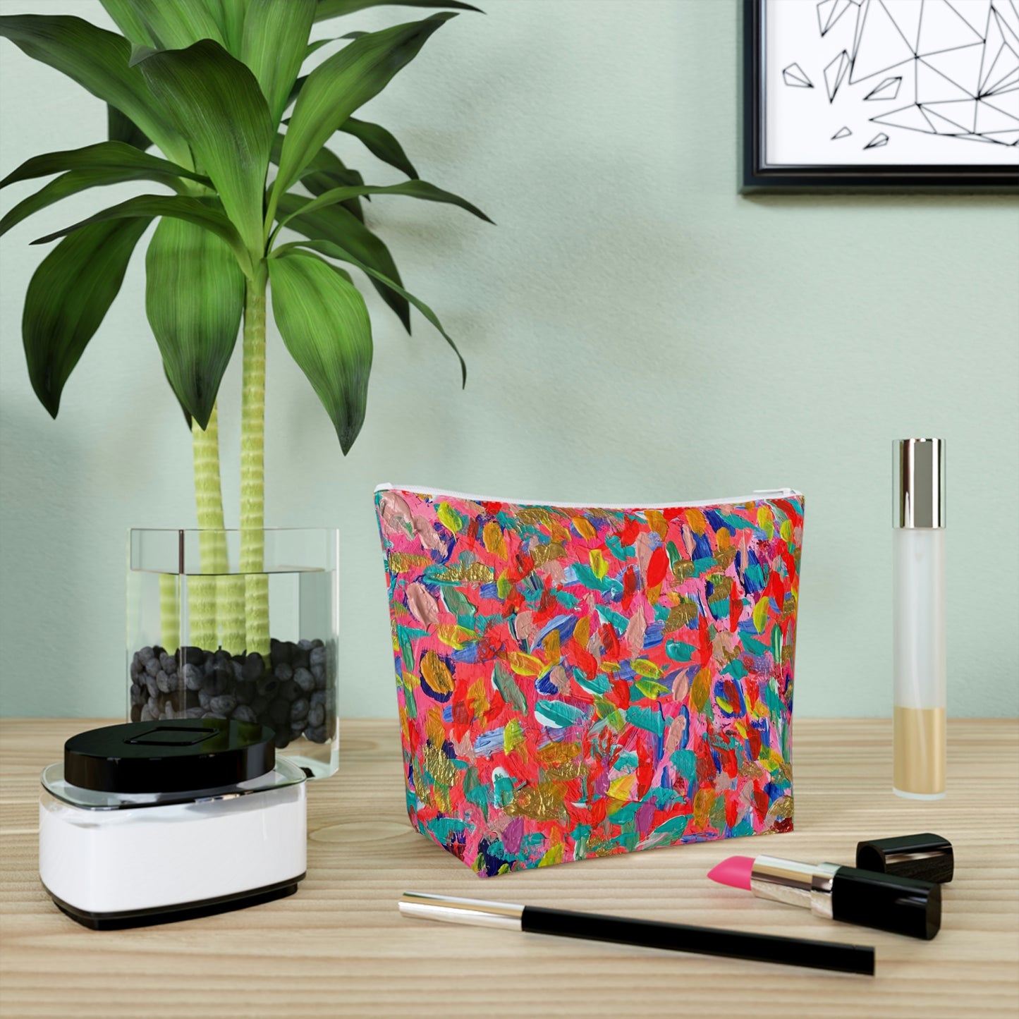 "It's All Jazz" Original Art Work Cotton Cosmetic Bag