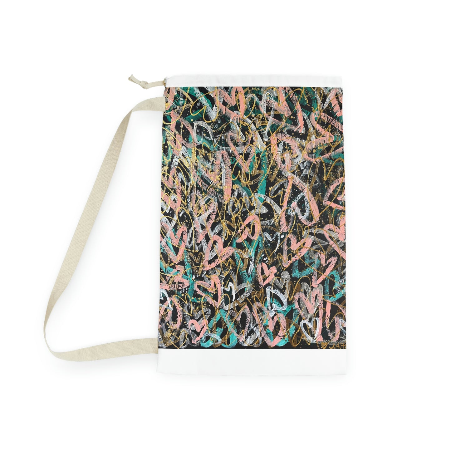 "Only Love is Real" Grateful Heart Art Laundry Bag