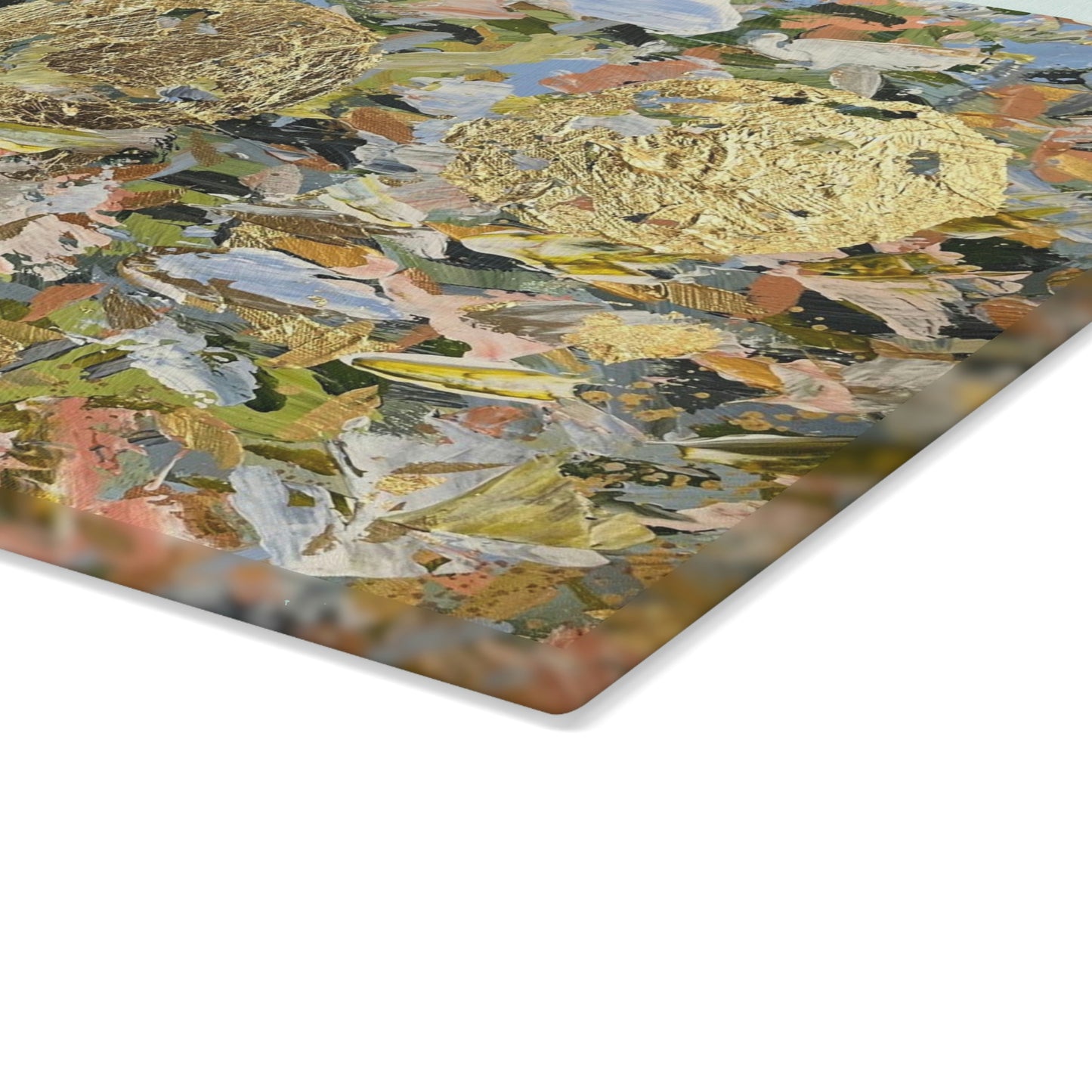 LITTLE MOONS ORIGINAL PAINTING Glass Cutting Board