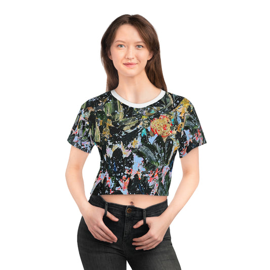 "Will I Open or Will I Close" Original Art Crop Top Tee