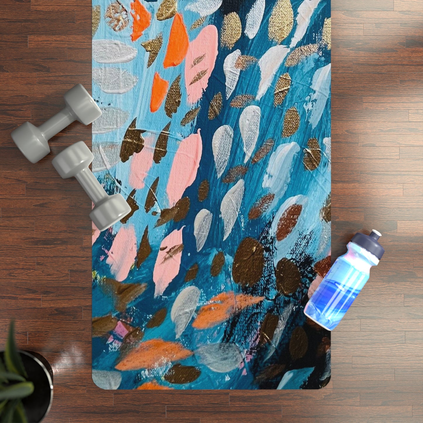 "Into the Deep" Original Art Rubber Yoga Mat