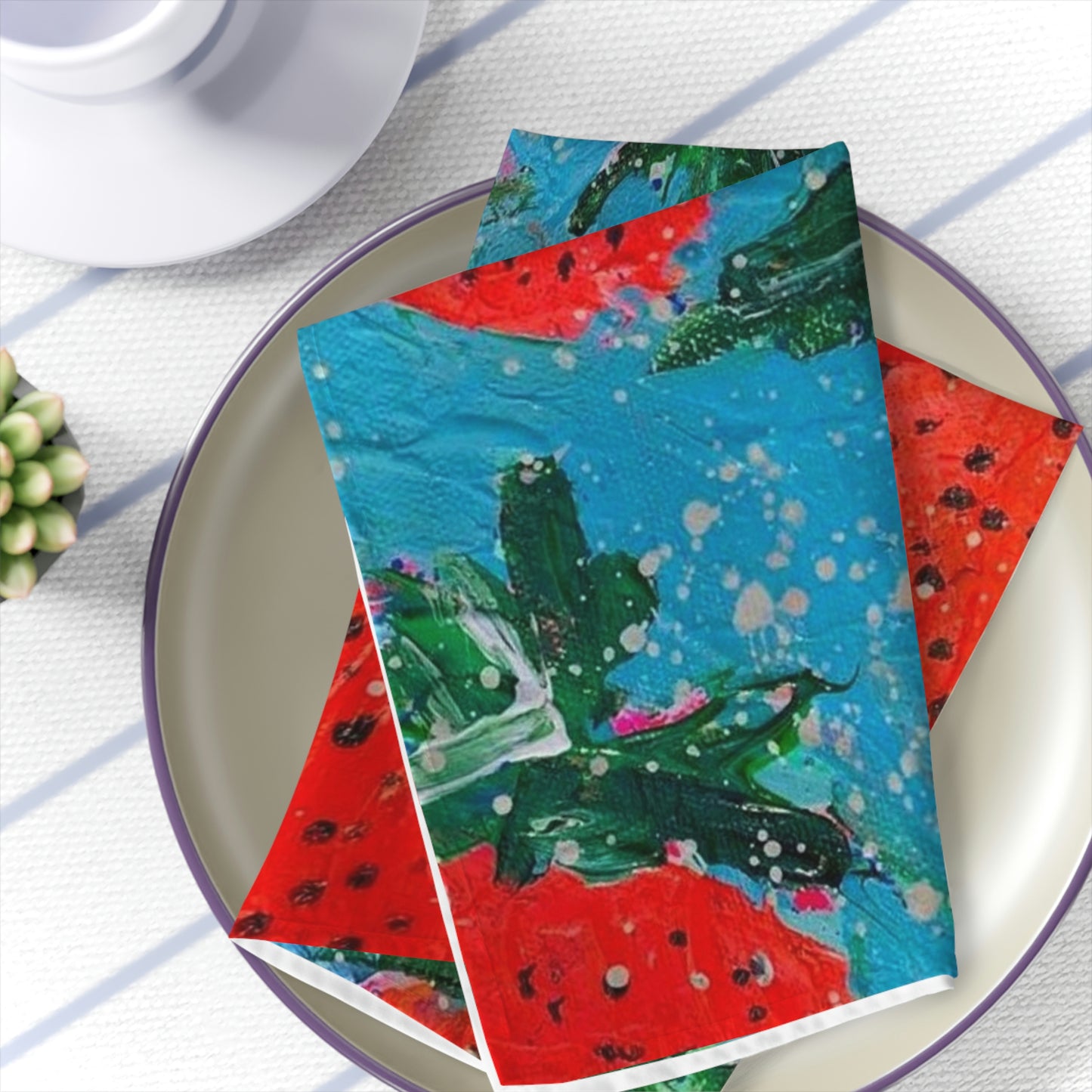 "Juicy" Original Art  Table Napkins