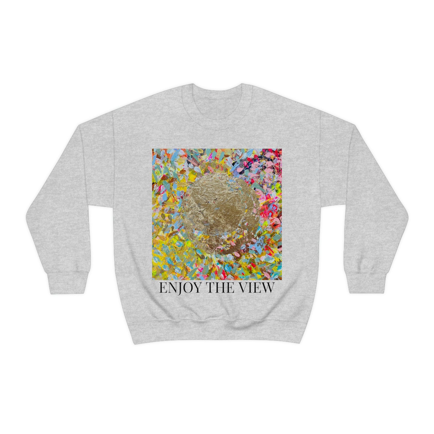 "ENJOY THE VIEW" Original Painting Unisex Heavy Blend Crewneck Sweatshirt
