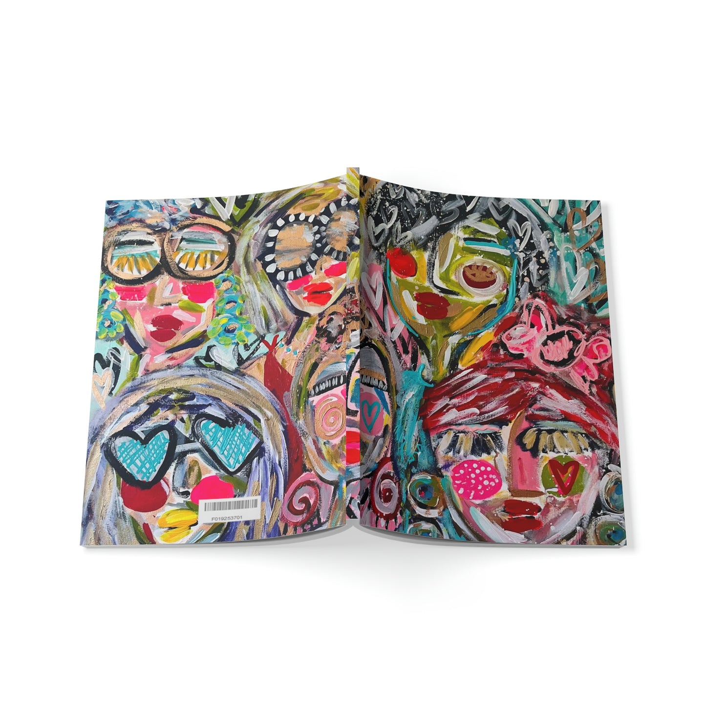 "The Company We Keep" Girl Talk Art Softcover Notebook