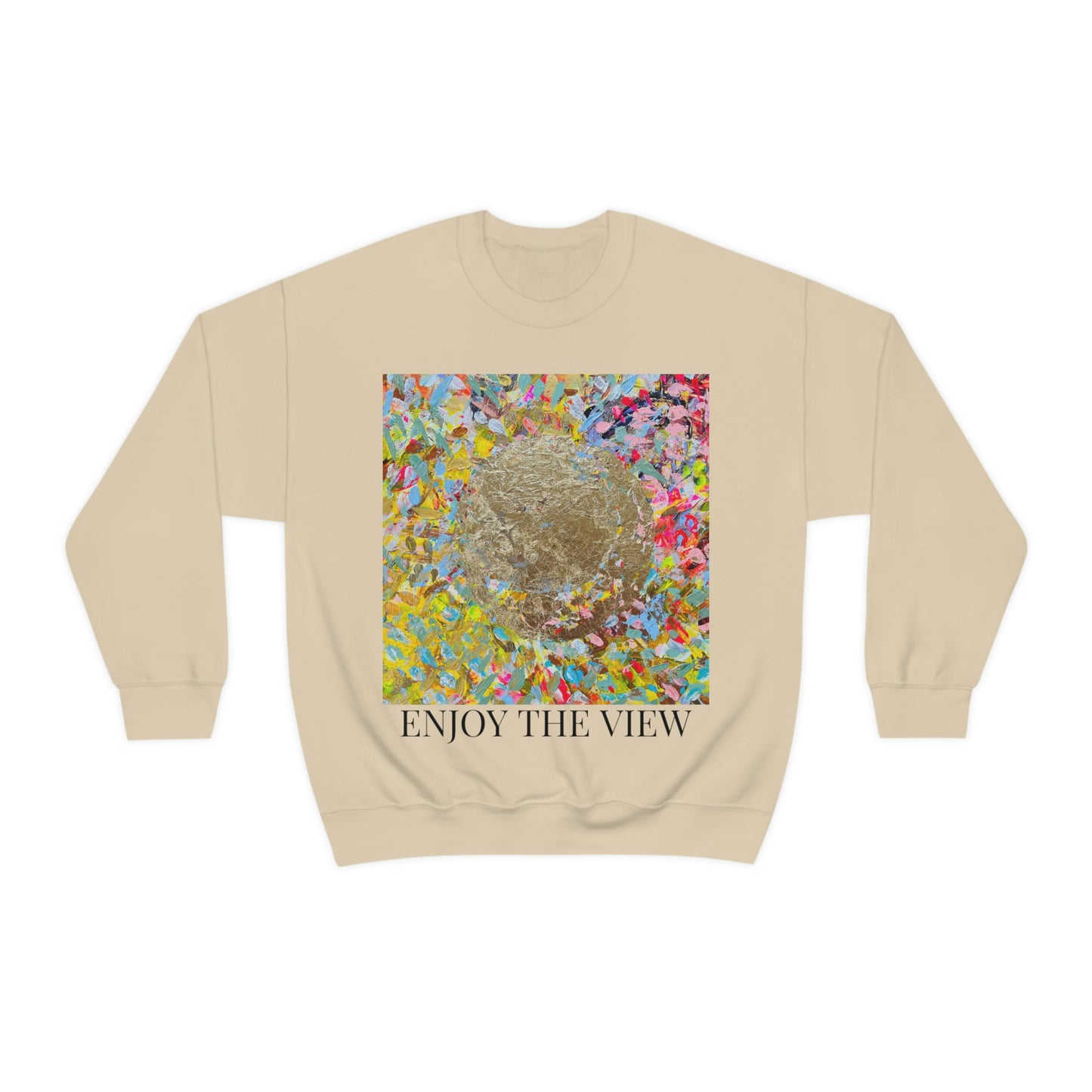 "ENJOY THE VIEW" Original Painting Unisex Heavy Blend Crewneck Sweatshirt