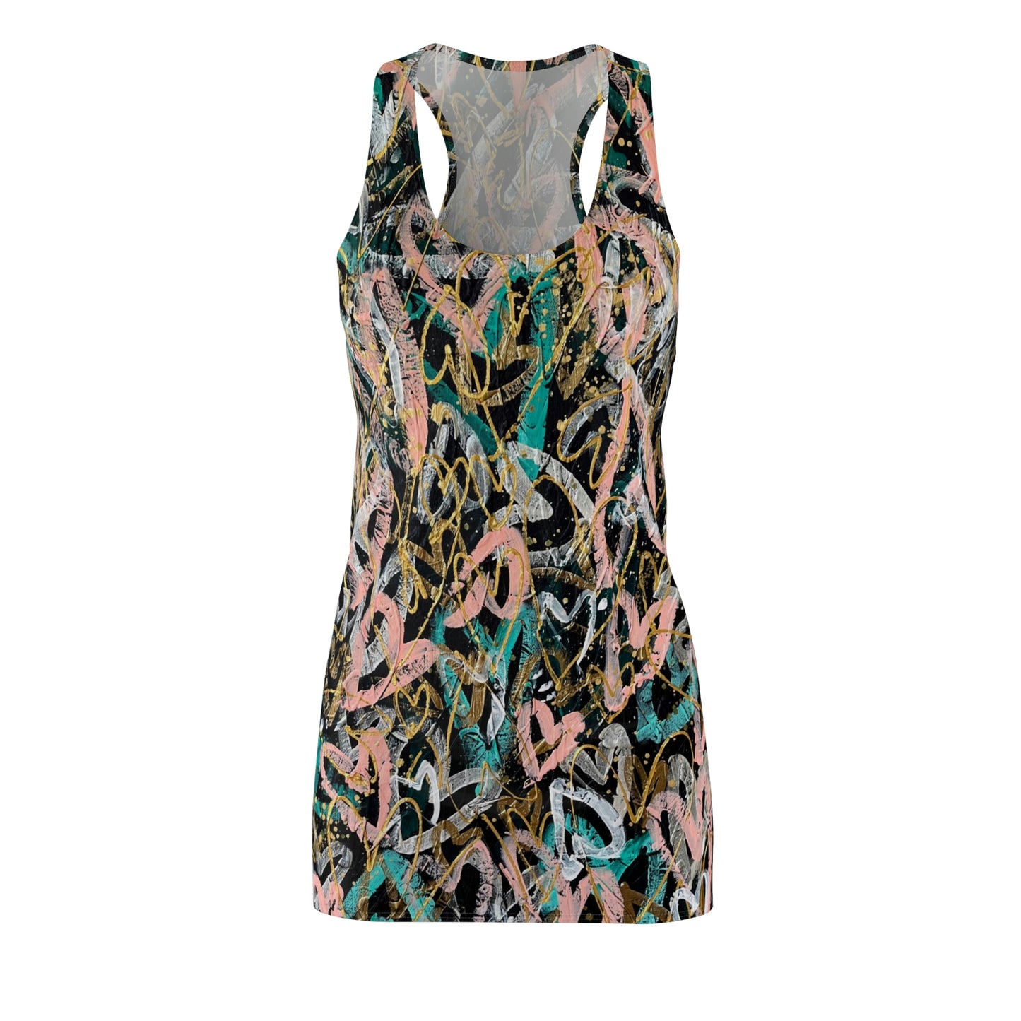 "Only Love is Real" Grateful Heart Art Women's Racerback Dress