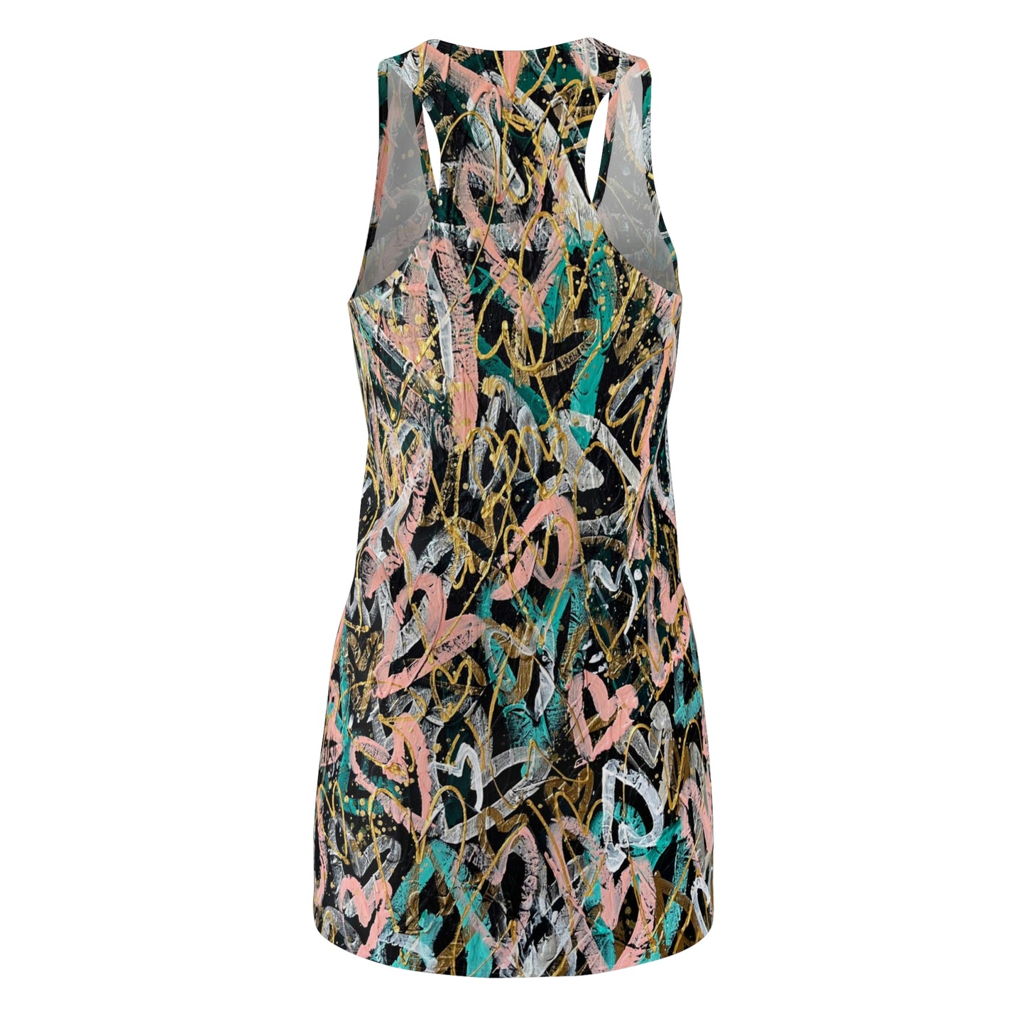 "Only Love is Real" Grateful Heart Art Women's Racerback Dress