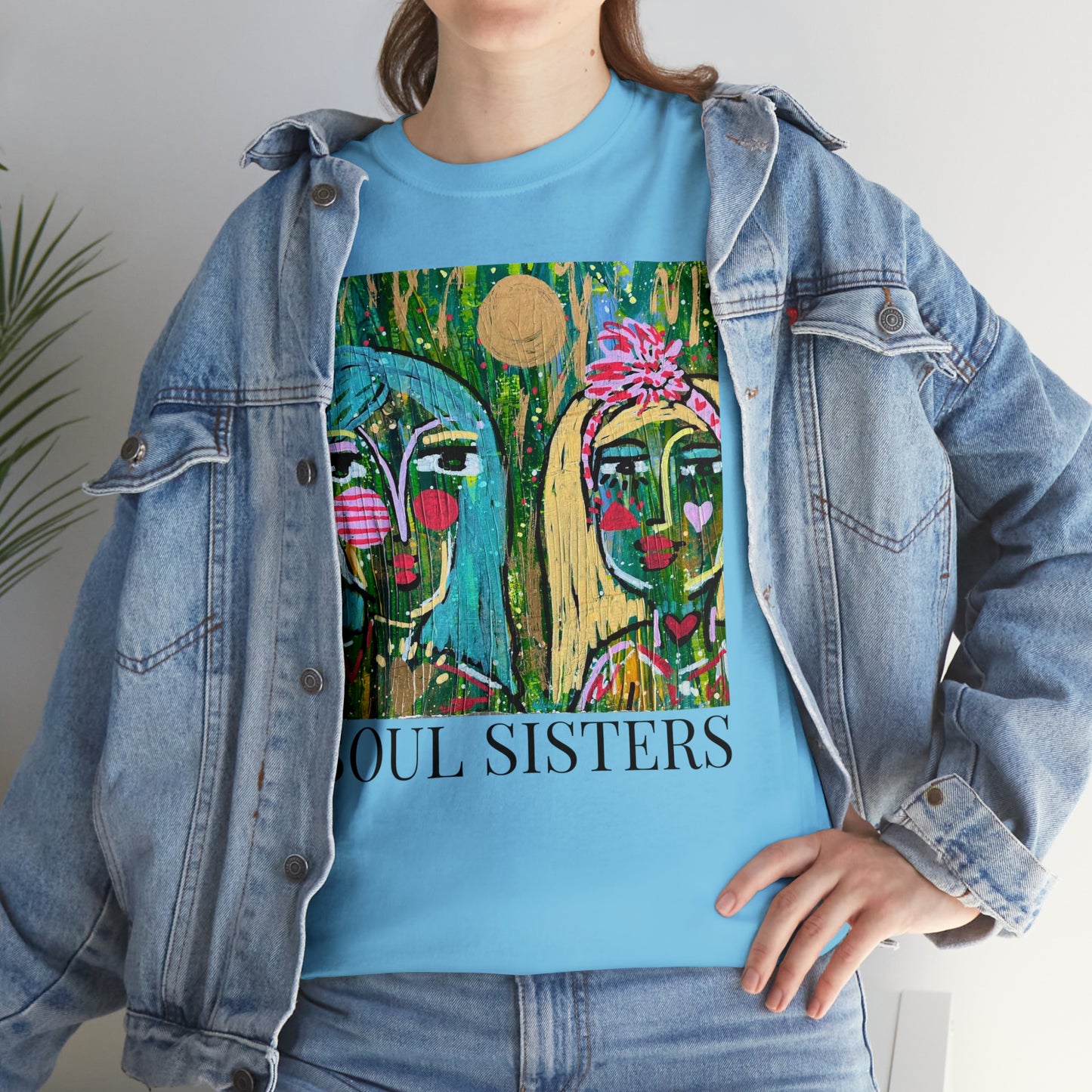 "Soul Sisters" Girl Talk Art Series Unisex Heavy Cotton Tee