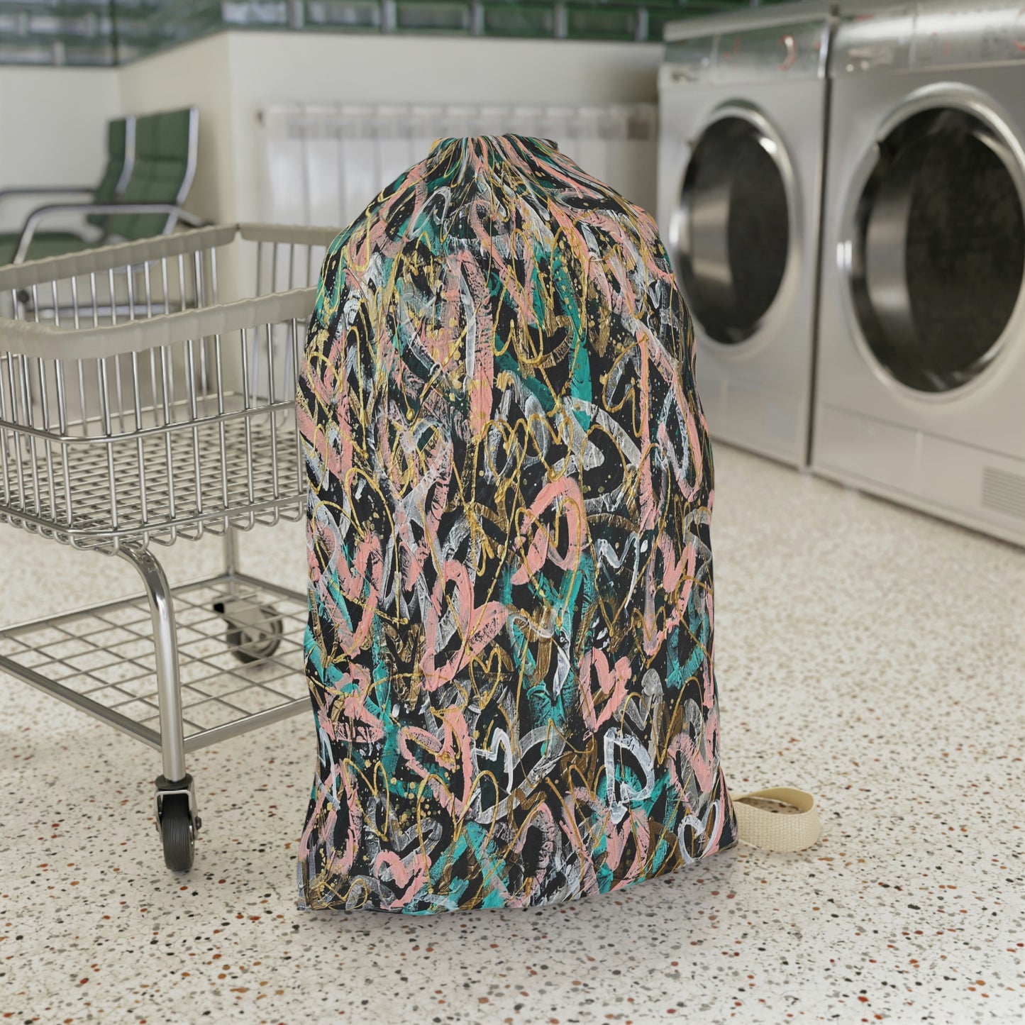 "Only Love is Real" Grateful Heart Art Laundry Bag