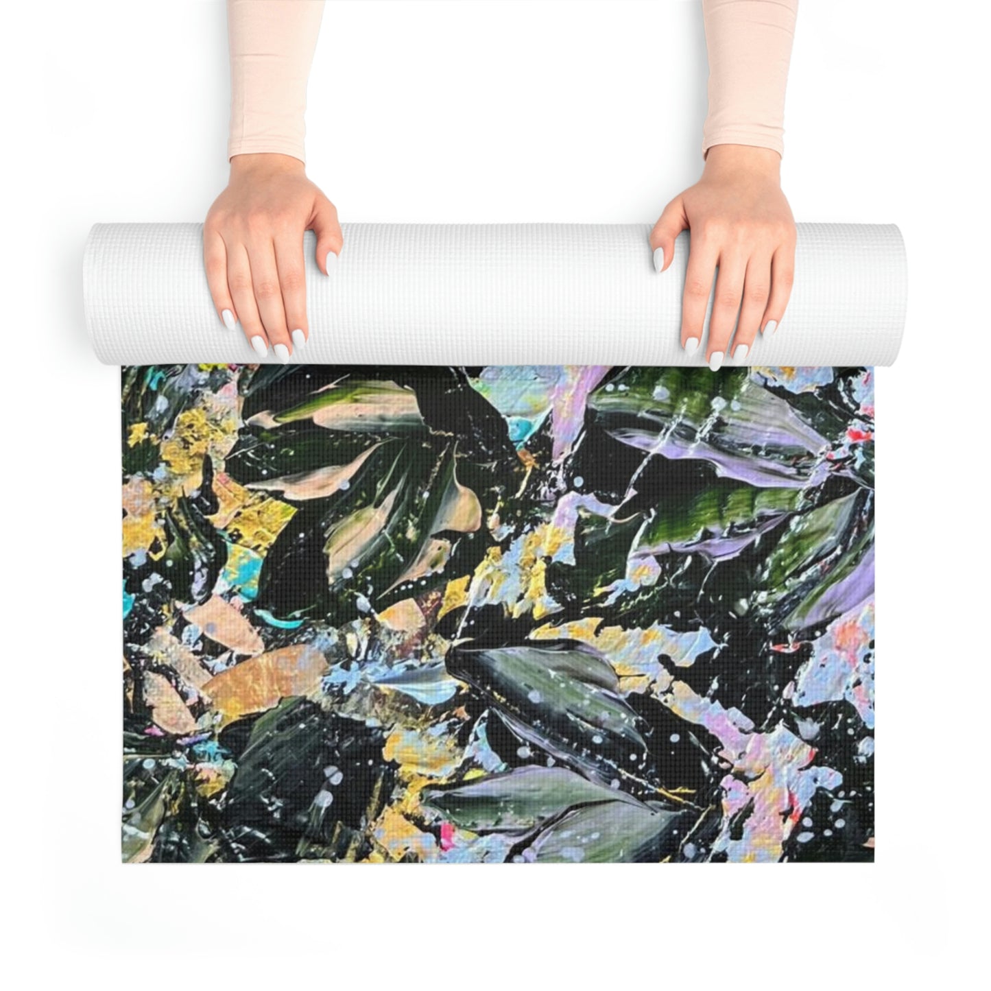 "WILL I OPEN OR WILL I CLOSE" ORIGINAL ART Foam Yoga Mat