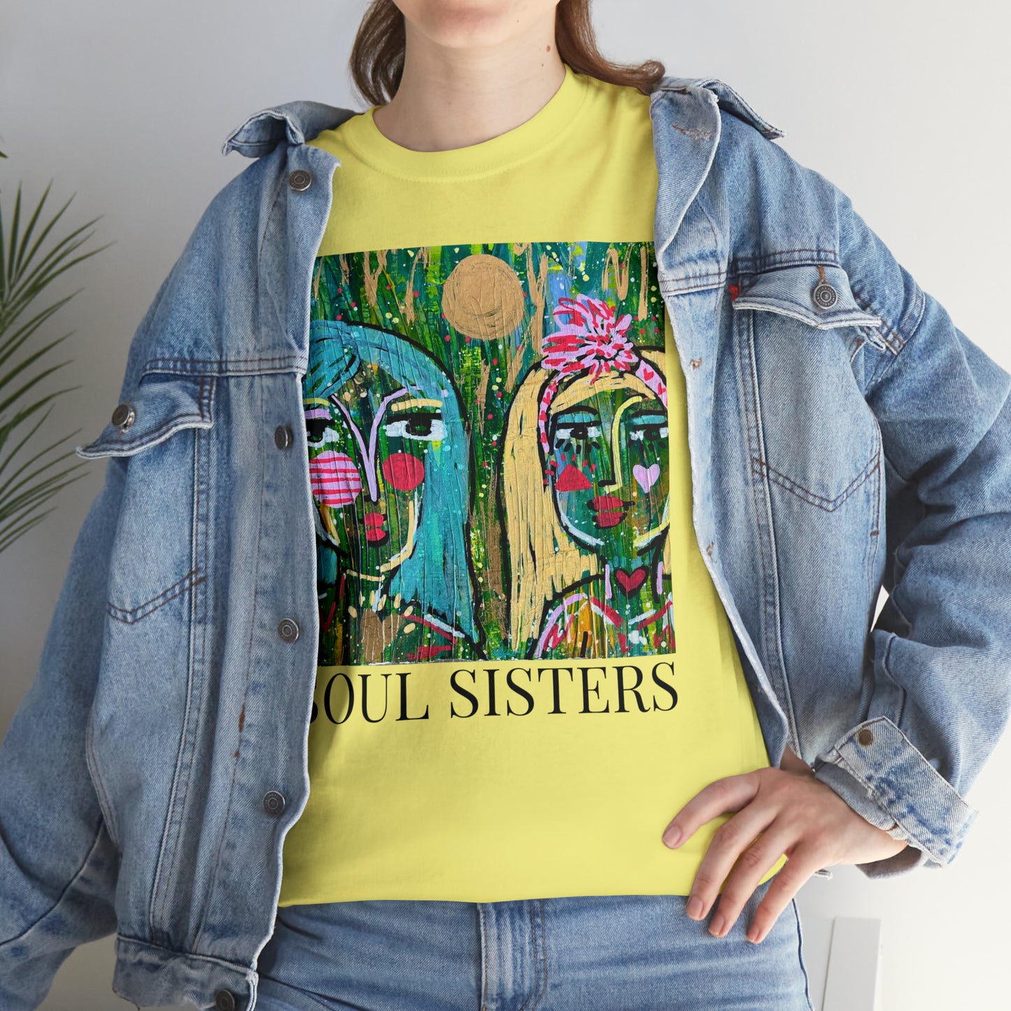 "Soul Sisters" Girl Talk Art Series Unisex Heavy Cotton Tee