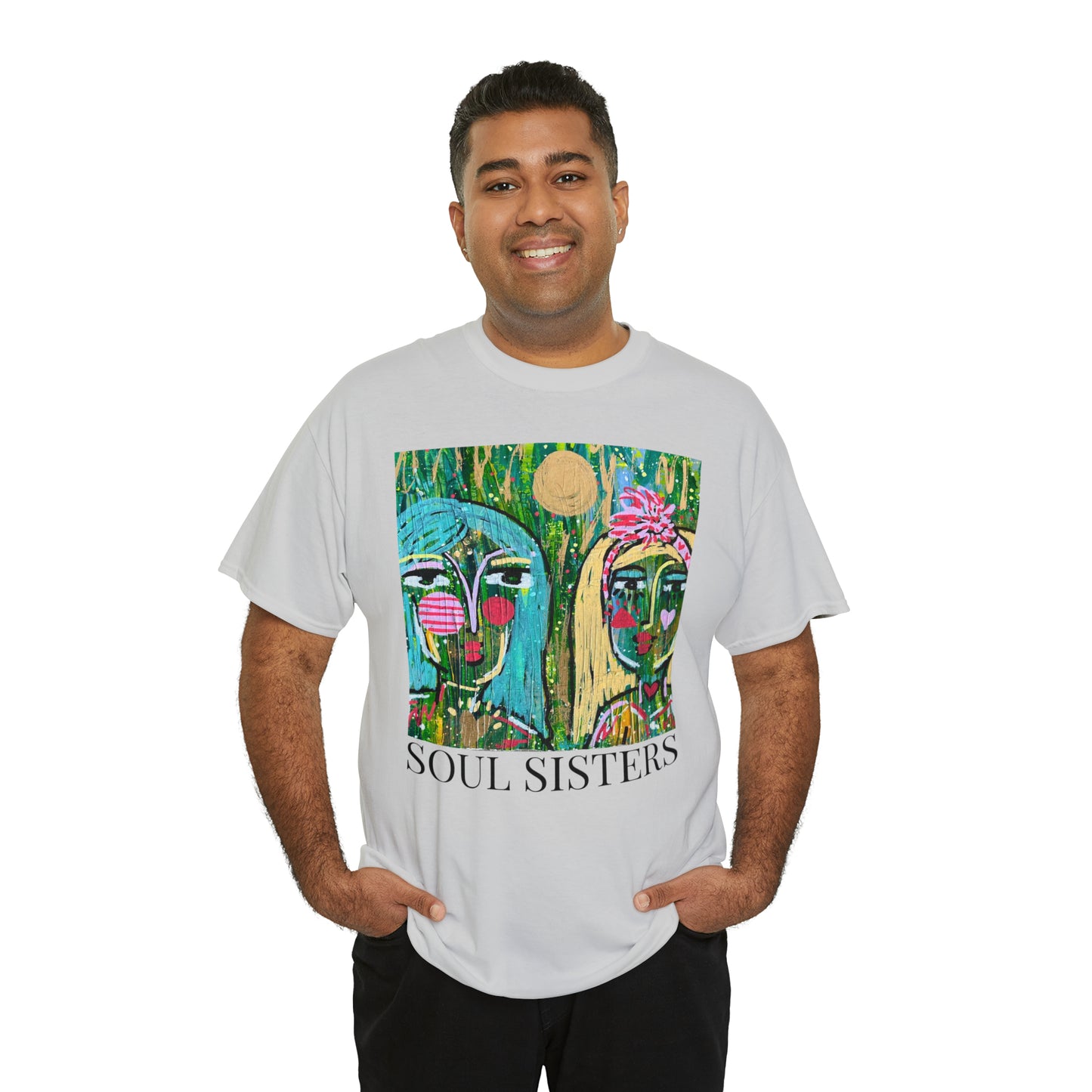 "Soul Sisters" Girl Talk Art Series Unisex Heavy Cotton Tee