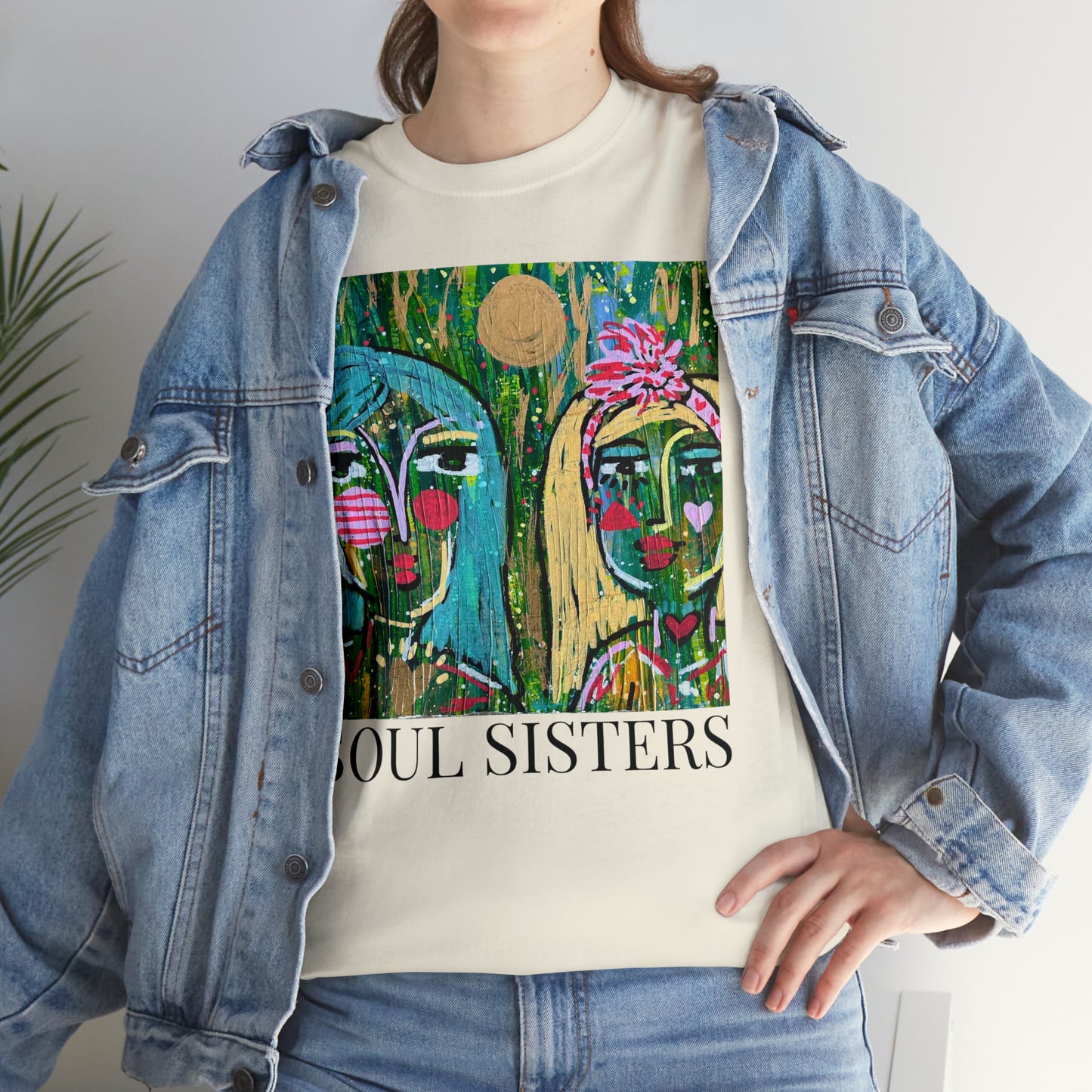 "Soul Sisters" Girl Talk Art Series Unisex Heavy Cotton Tee
