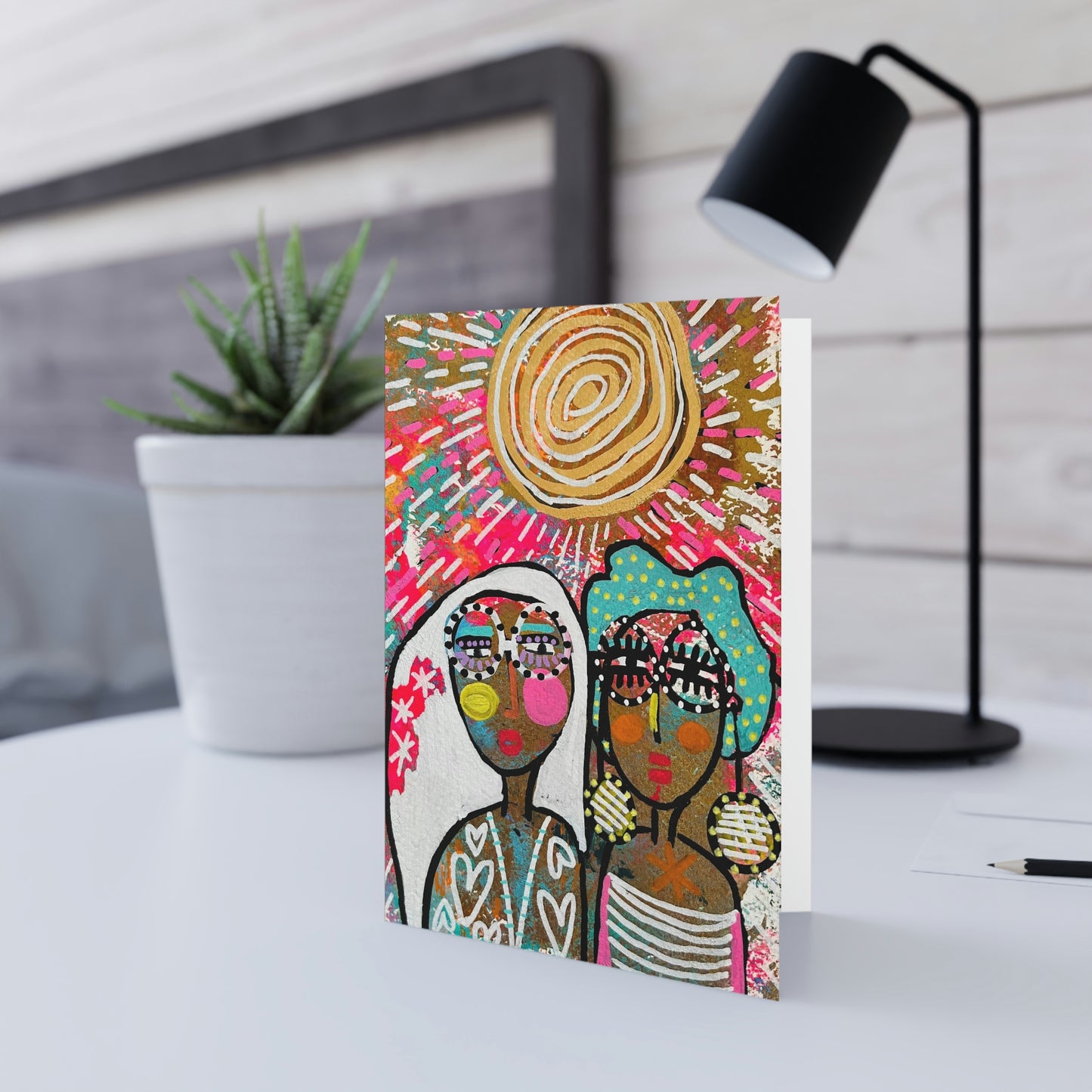 GIR TALK ART SERIES Greeting Cards