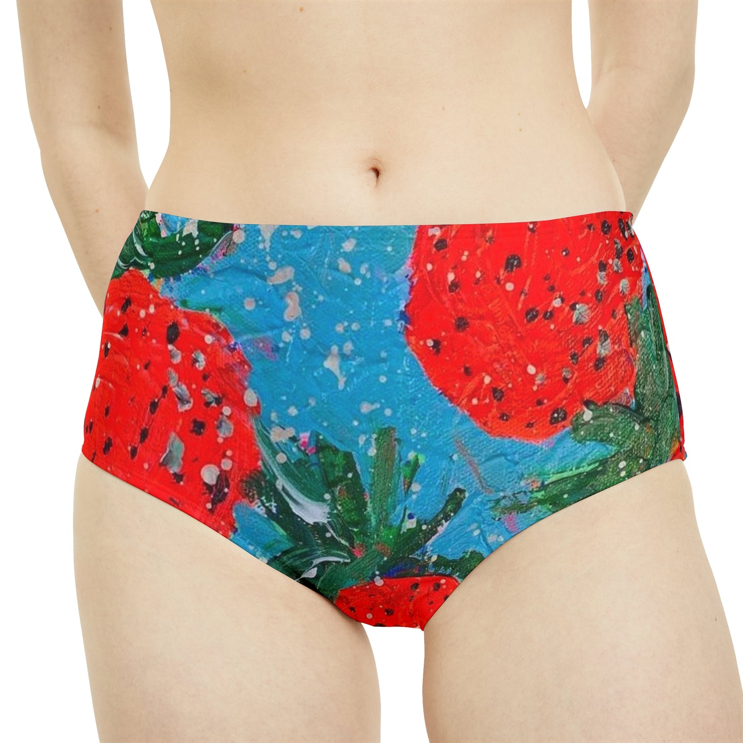 "Juicy" High-Waist Hipster Bikini Bottom