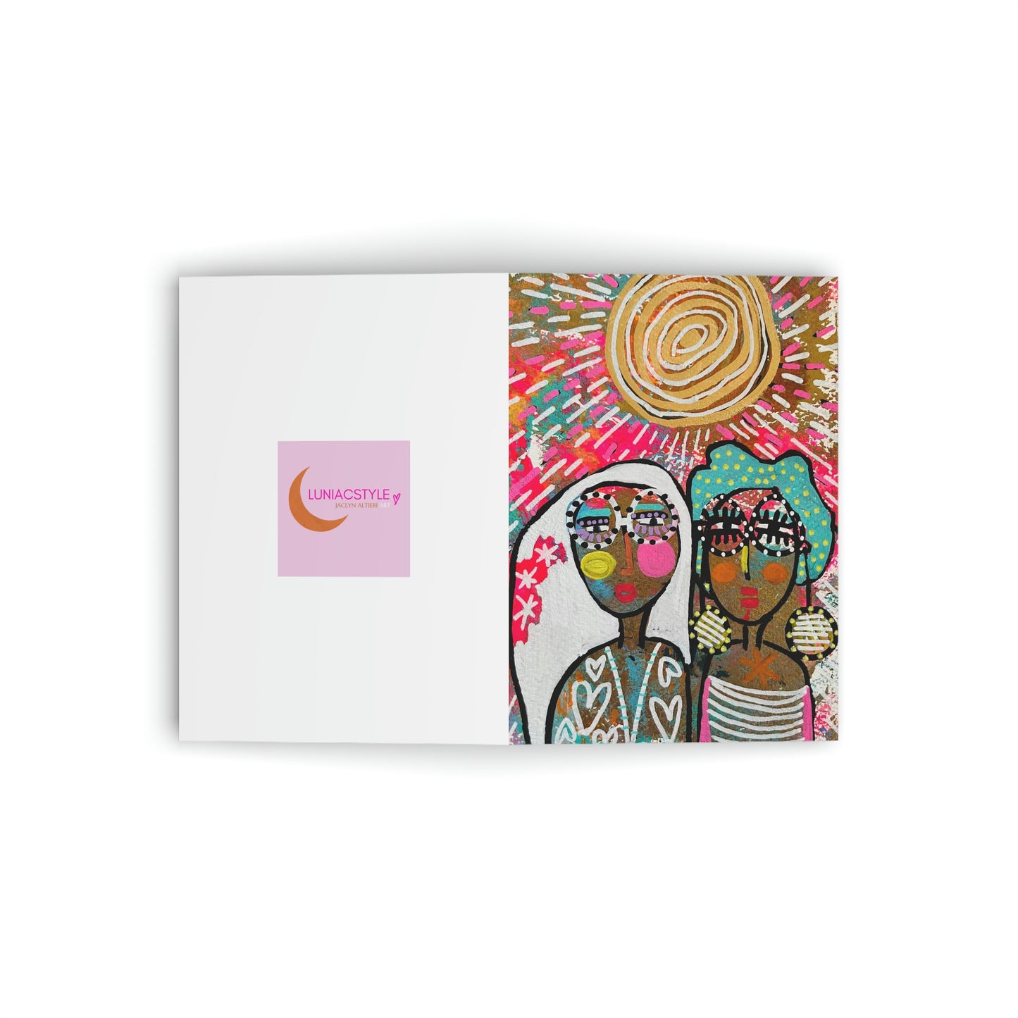 GIR TALK ART SERIES Greeting Cards