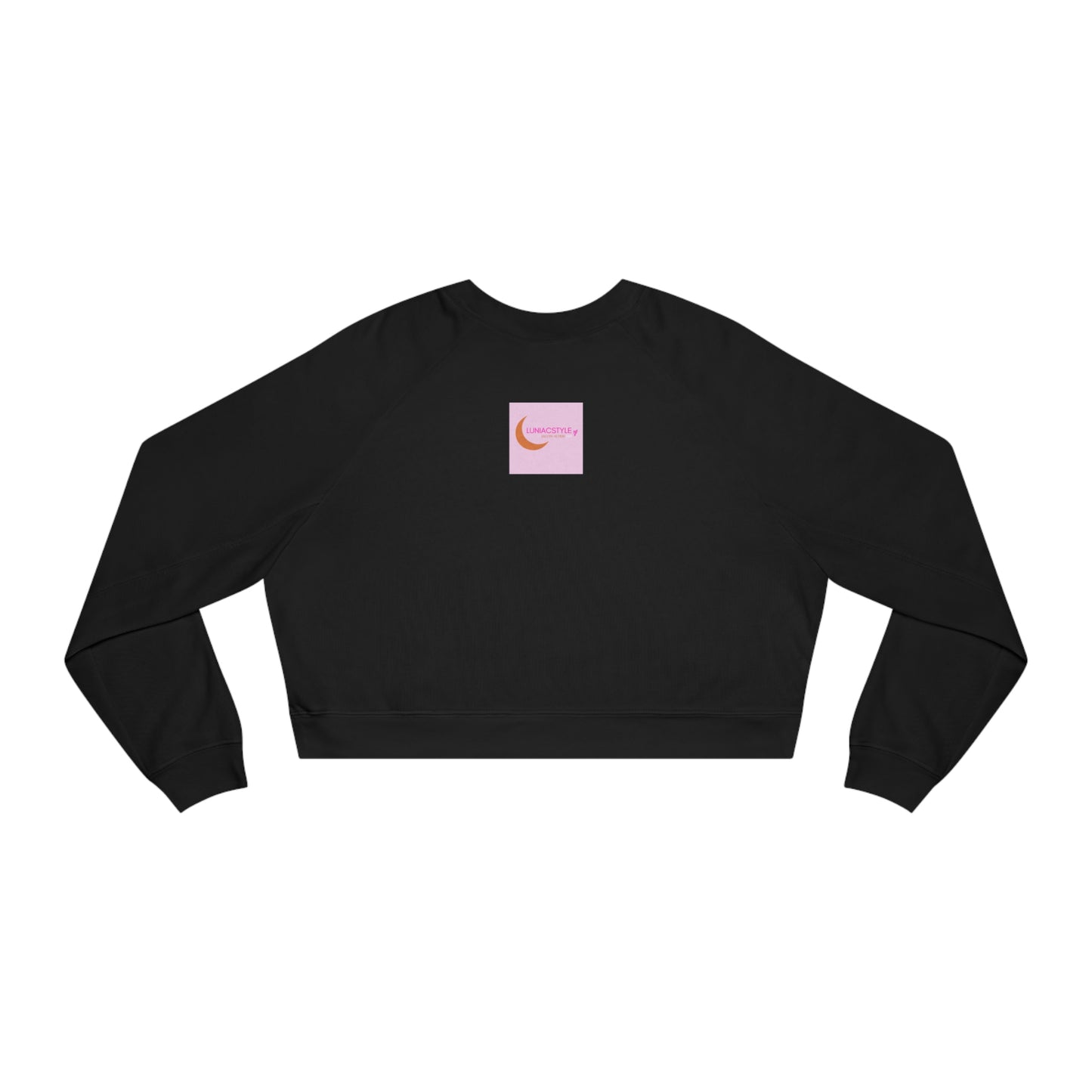 "STARS LIKE US" girl talk art  Women's Cropped Fleece Pullover