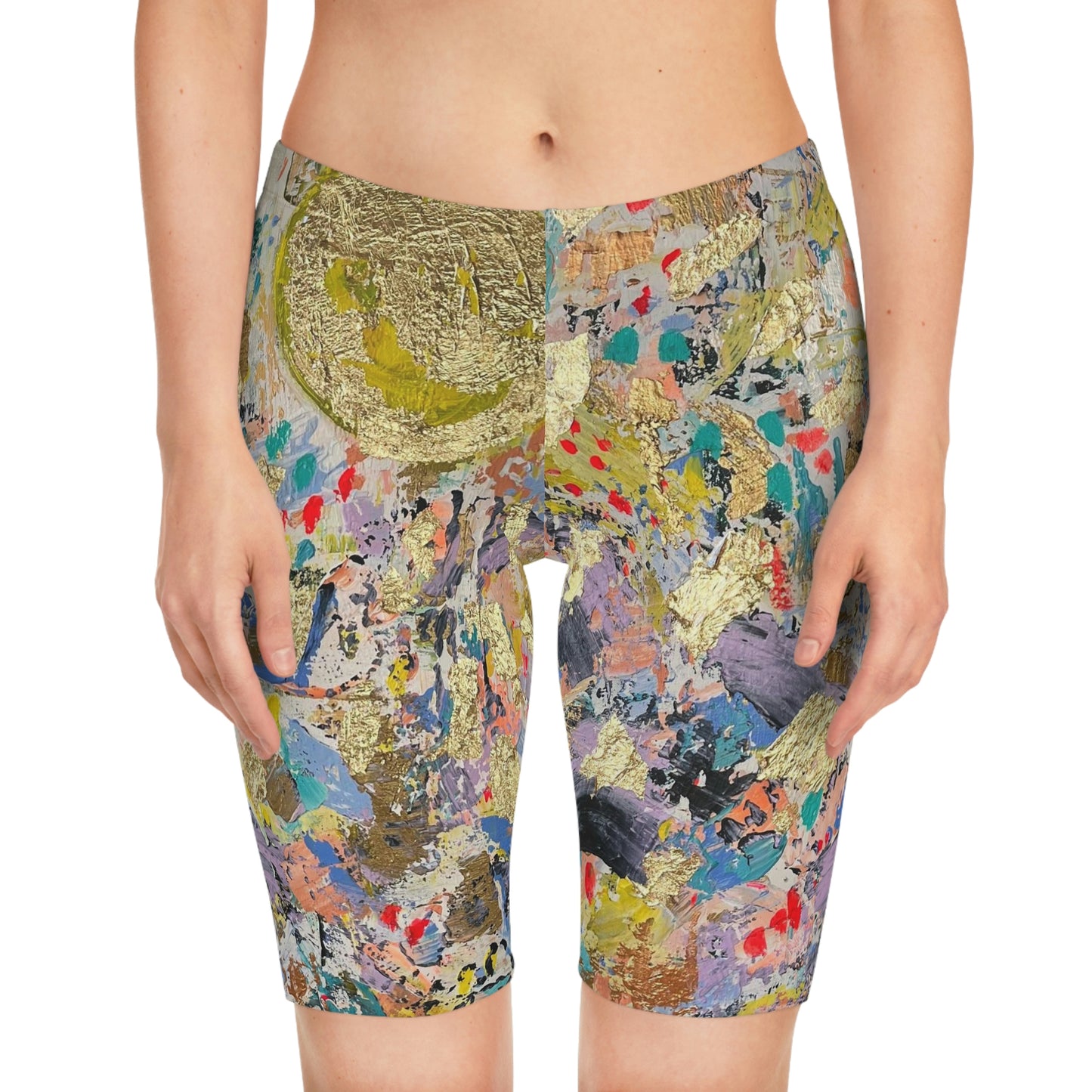 "The Light in Me IS the Light in You" Women's Bike/Yoga Shorts