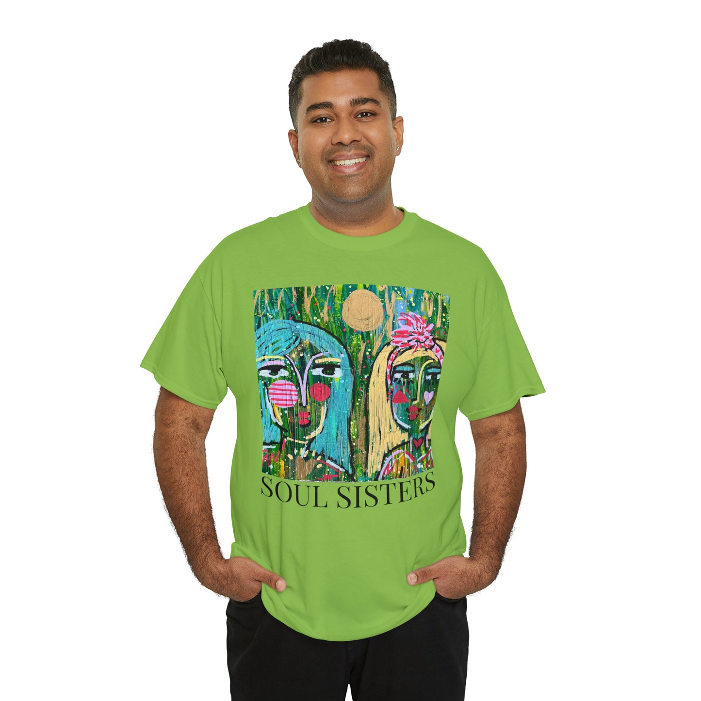 "Soul Sisters" Girl Talk Art Series Unisex Heavy Cotton Tee