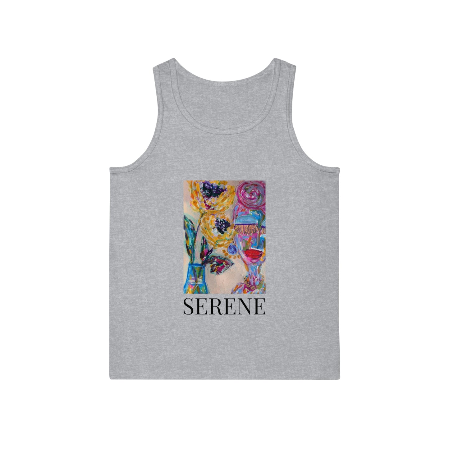 "Serene" GIRL TALK ART Unisex Softstyle Tank Top