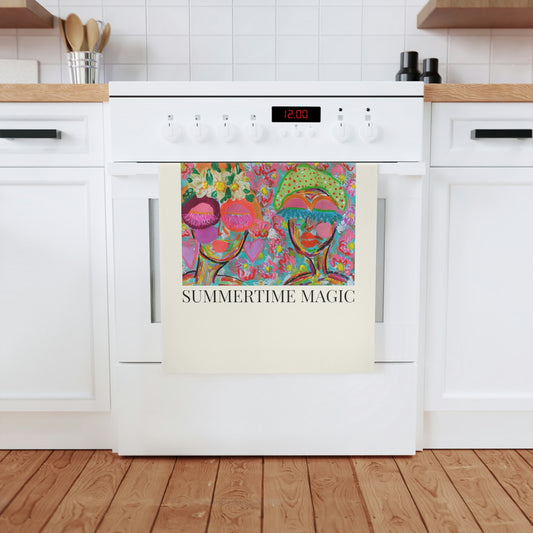 Summertime Magic Original Artwork Cotton Tea Towel