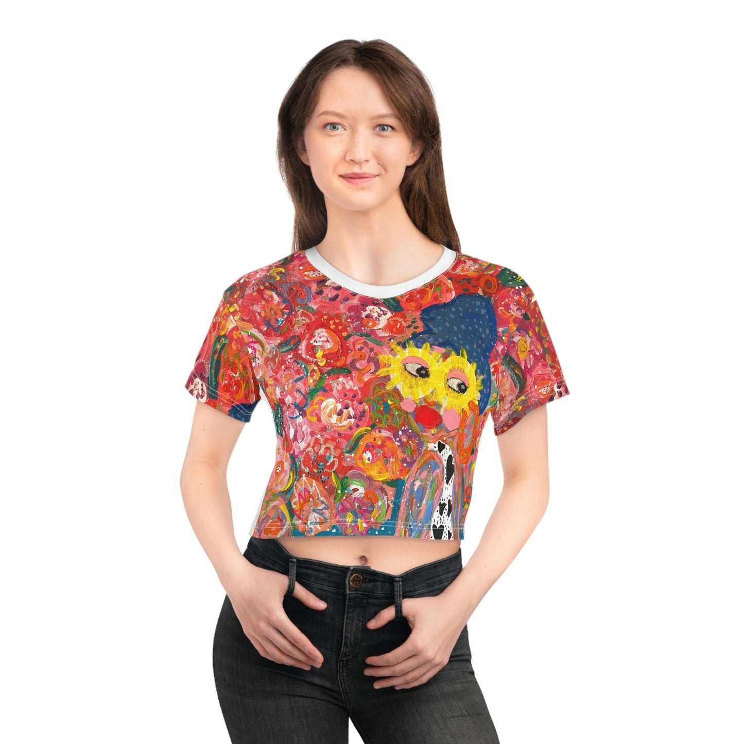 "Miss Pearl" Girl Talk Crop TopTee