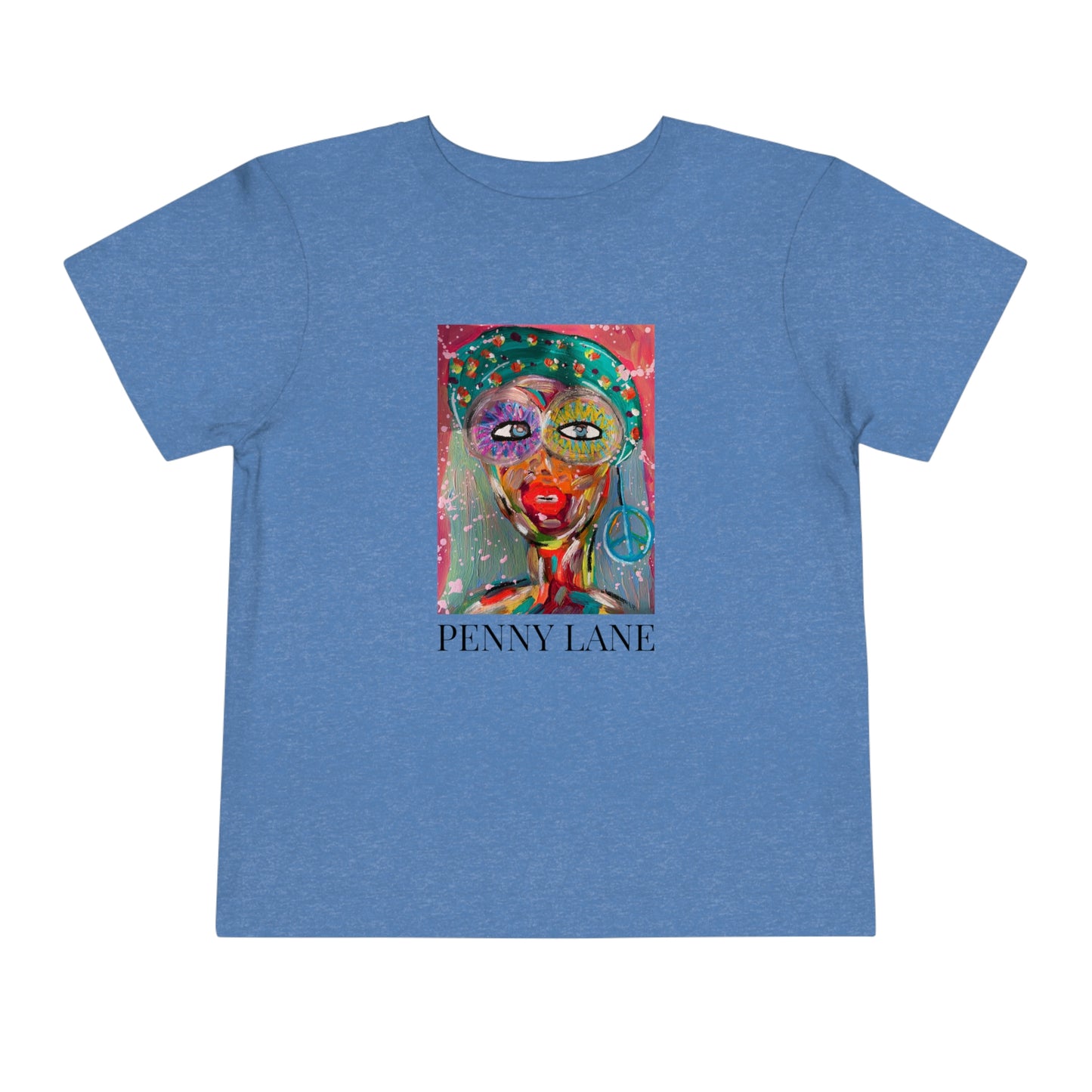 "Penny Lane" Girl Talk Art Toddler Short Sleeve Tee