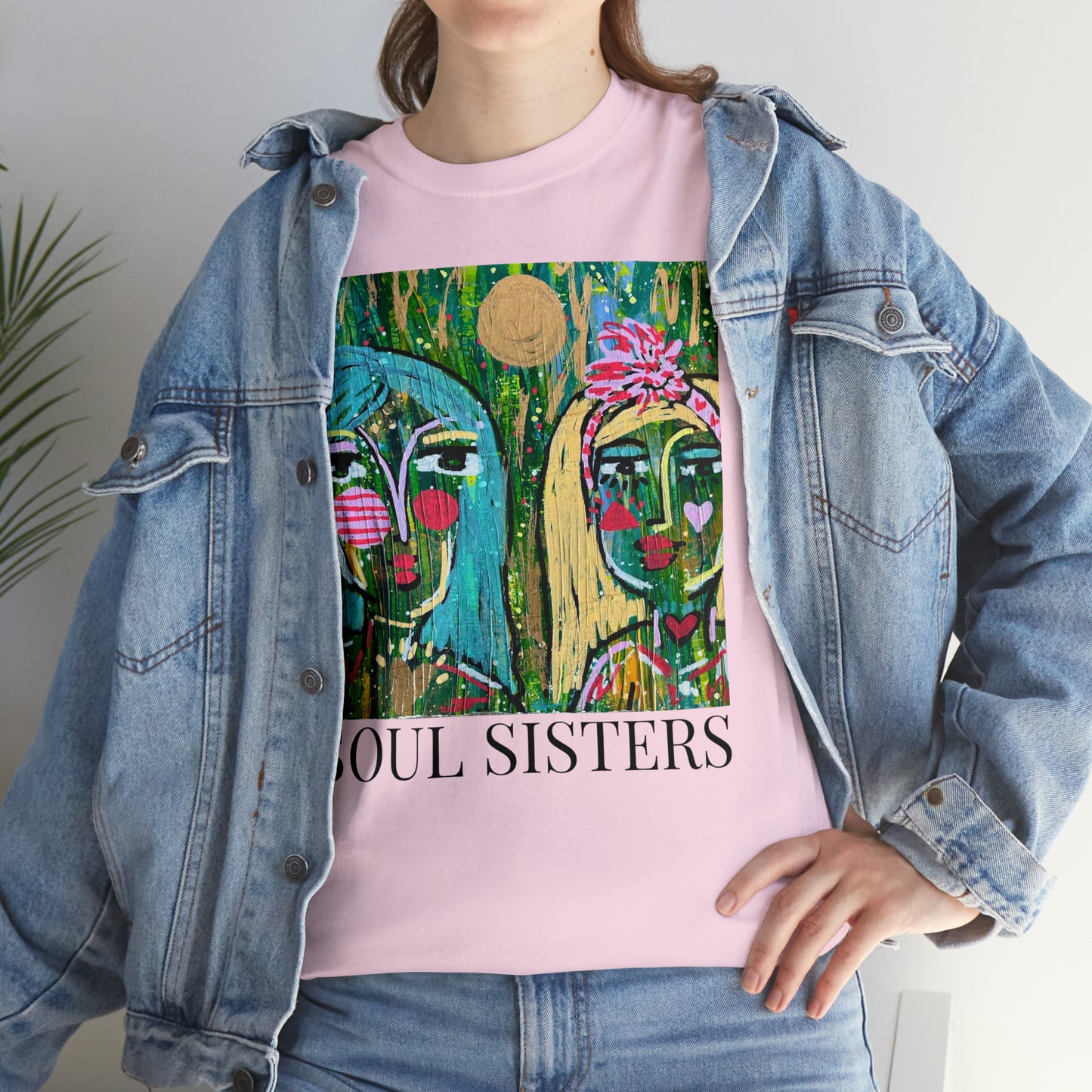 "Soul Sisters" Girl Talk Art Series Unisex Heavy Cotton Tee