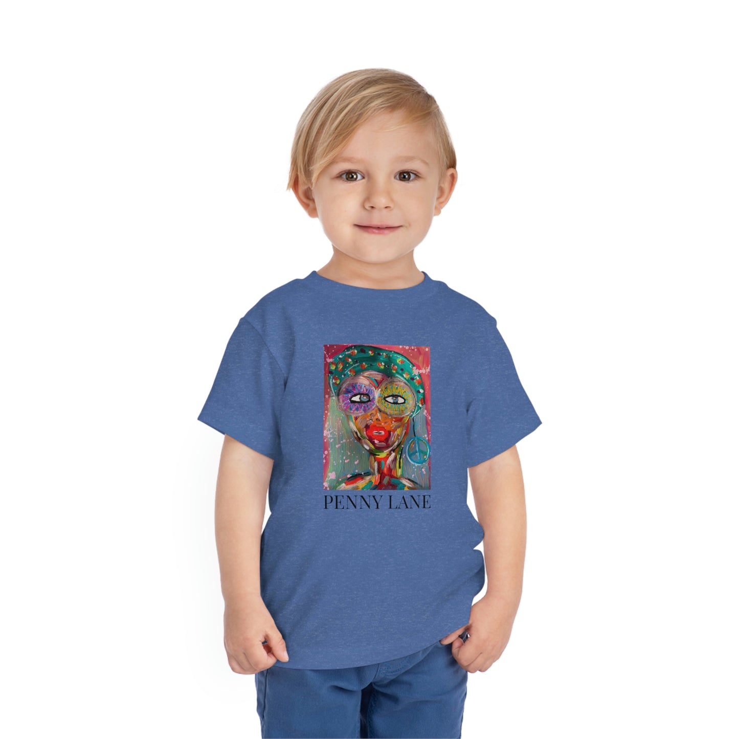 "Penny Lane" Girl Talk Art Toddler Short Sleeve Tee
