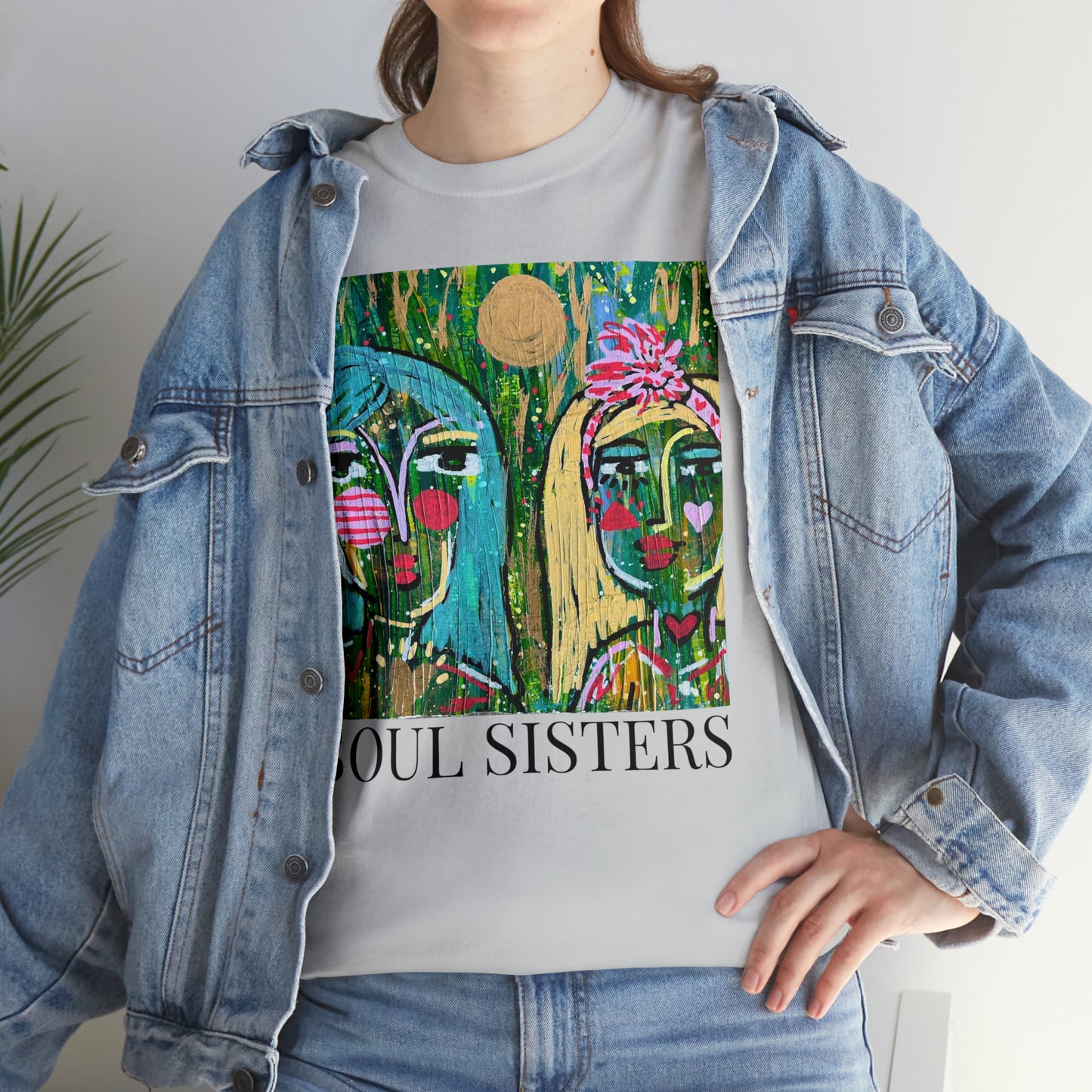 "Soul Sisters" Girl Talk Art Series Unisex Heavy Cotton Tee
