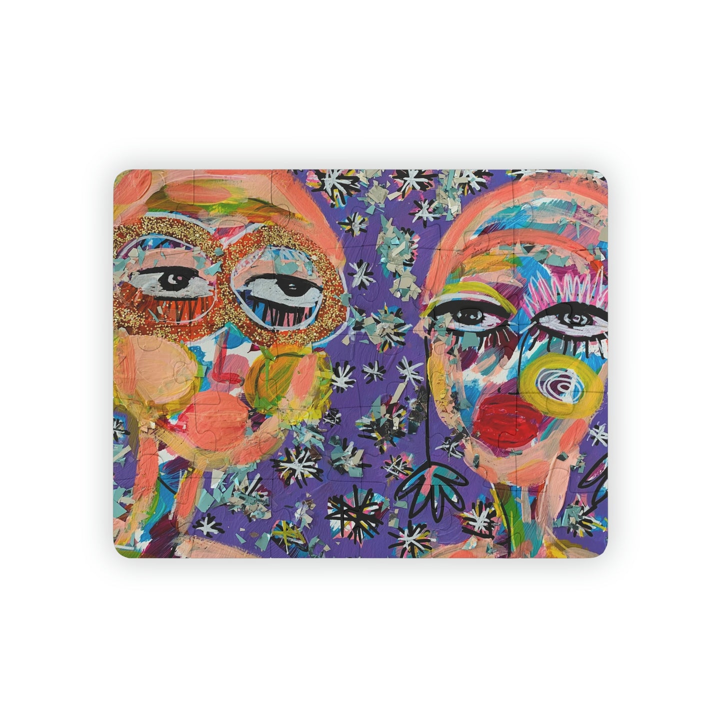 "Starry Nights With Friends" Girl Talk Art Series Kids' Puzzle, 30-Piece