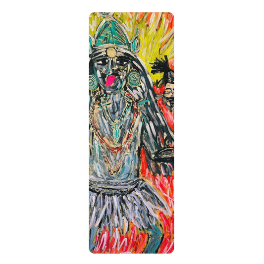 Hindu Goddess Kali Original Artwork Rubber Yoga Mat
