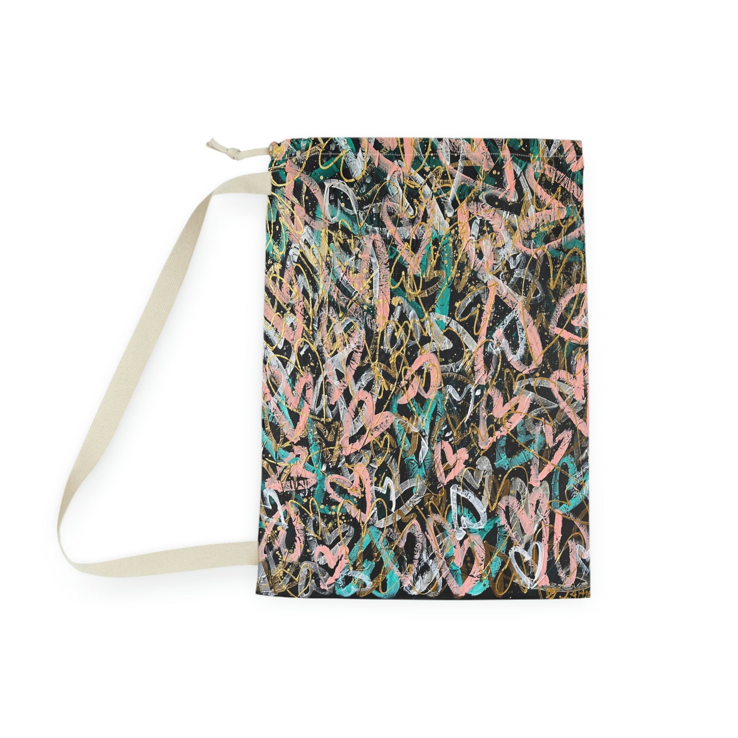 "Only Love is Real" Grateful Heart Art Laundry Bag