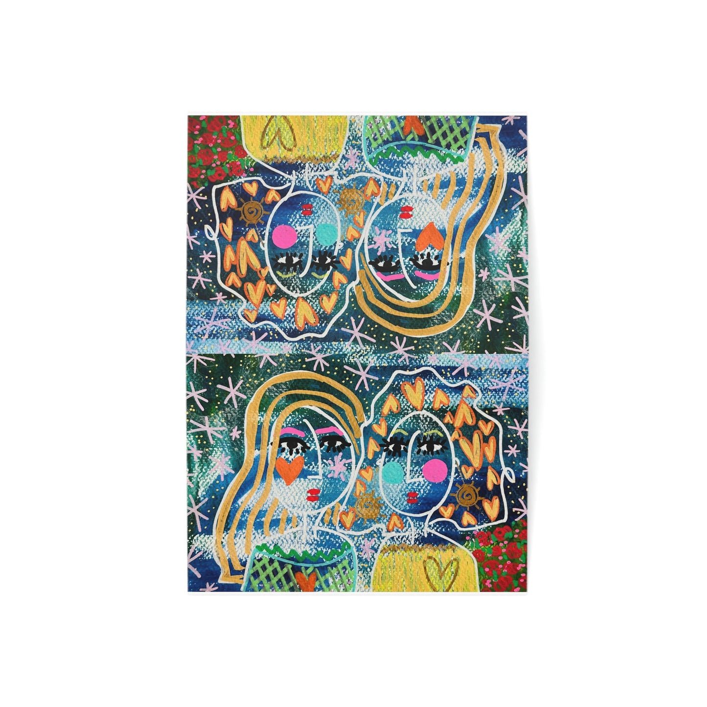 "State of Grace" Girl Talk Art Greeting Cards