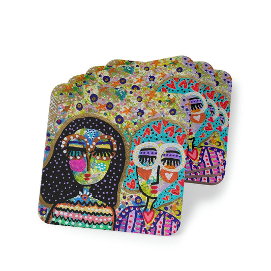 GIRL TALK ART SERIES Coasters