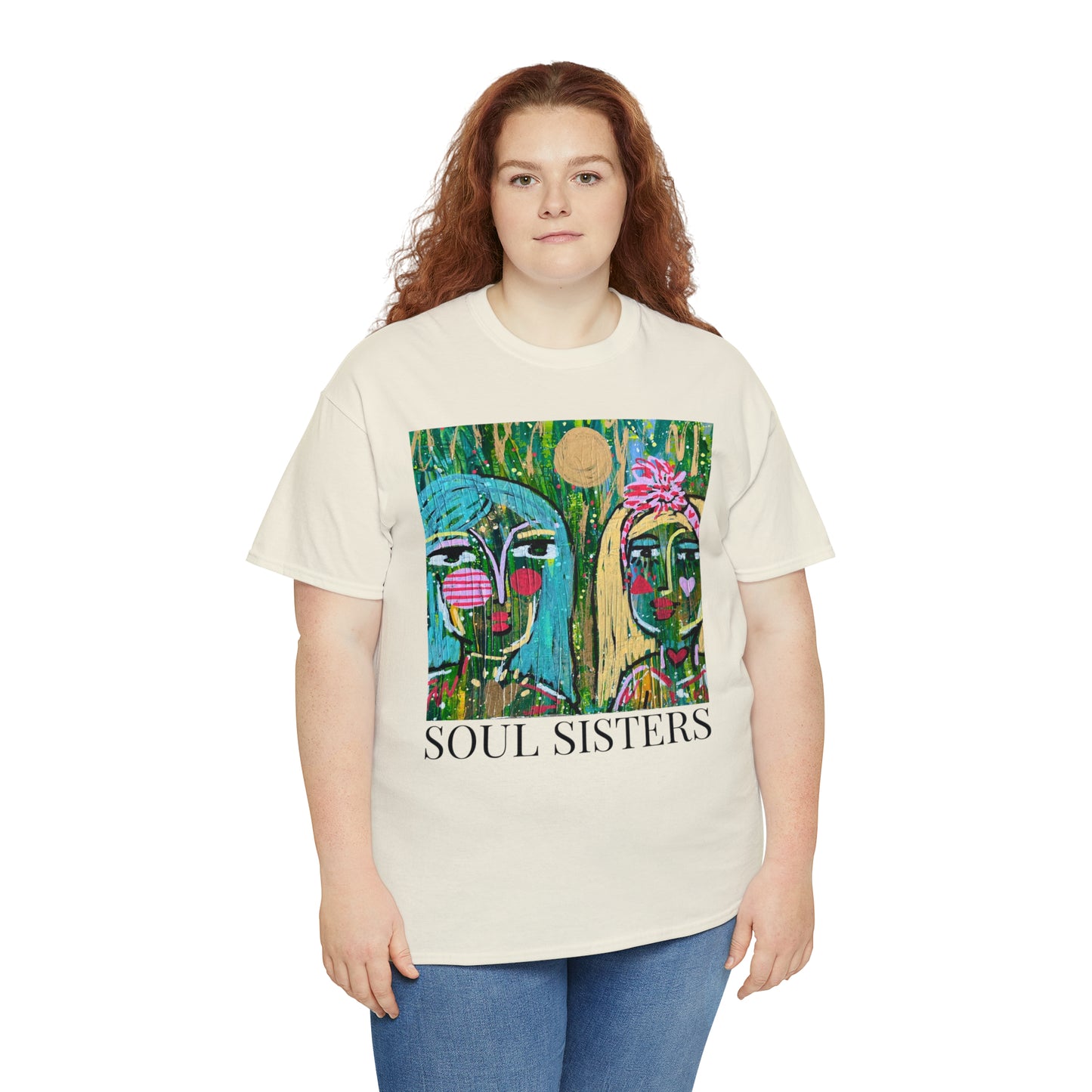 "Soul Sisters" Girl Talk Art Series Unisex Heavy Cotton Tee