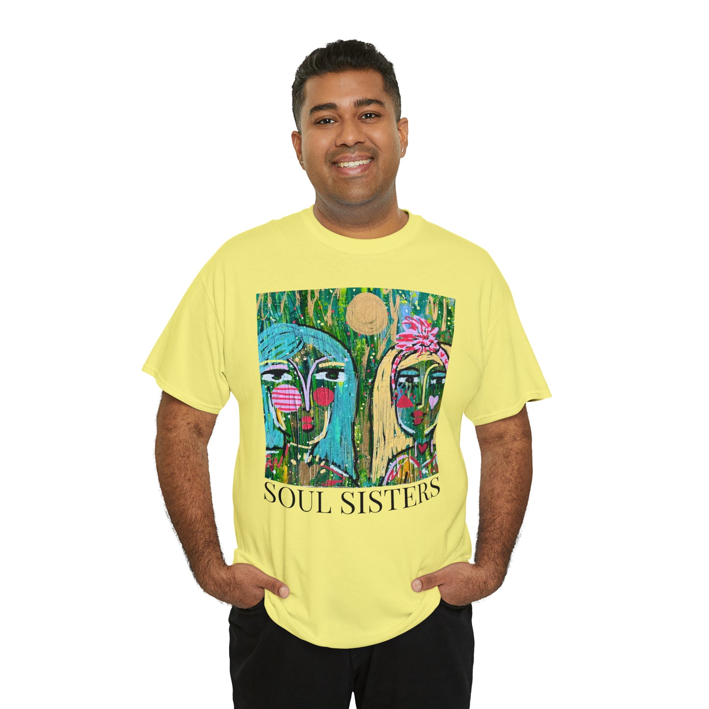 "Soul Sisters" Girl Talk Art Series Unisex Heavy Cotton Tee