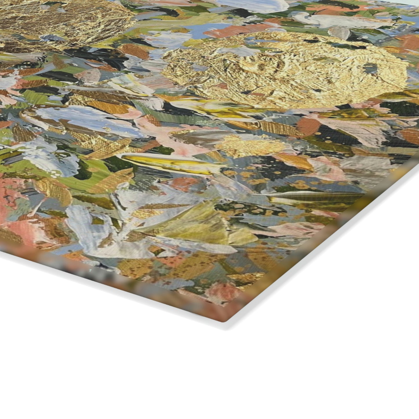 LITTLE MOONS ORIGINAL PAINTING Glass Cutting Board