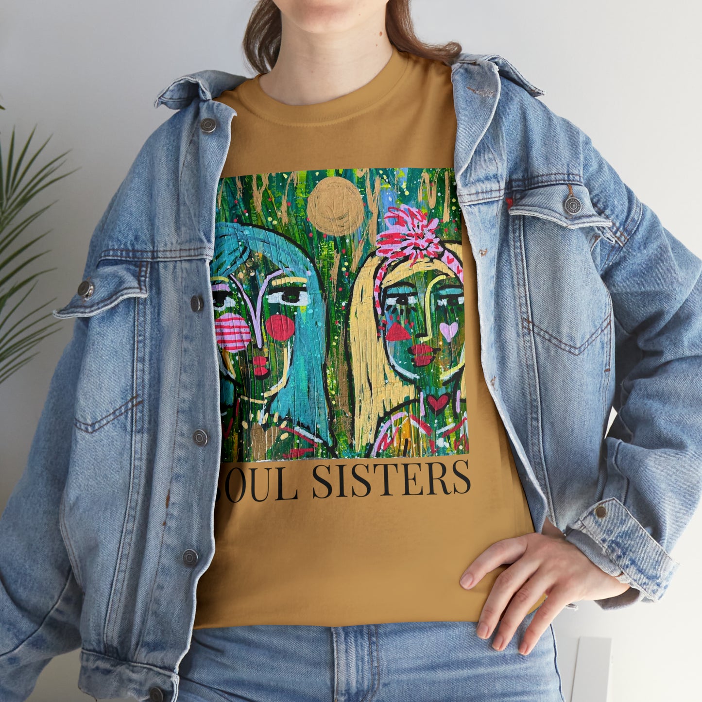 "Soul Sisters" Girl Talk Art Series Unisex Heavy Cotton Tee